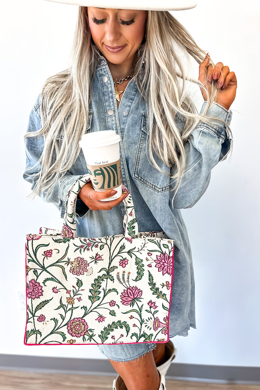 Beau Blue Chest Pocket Raw Hem Denim Loose Shirt Dress-TOPS / DRESSES-[Adult]-[Female]-2022 Online Blue Zone Planet