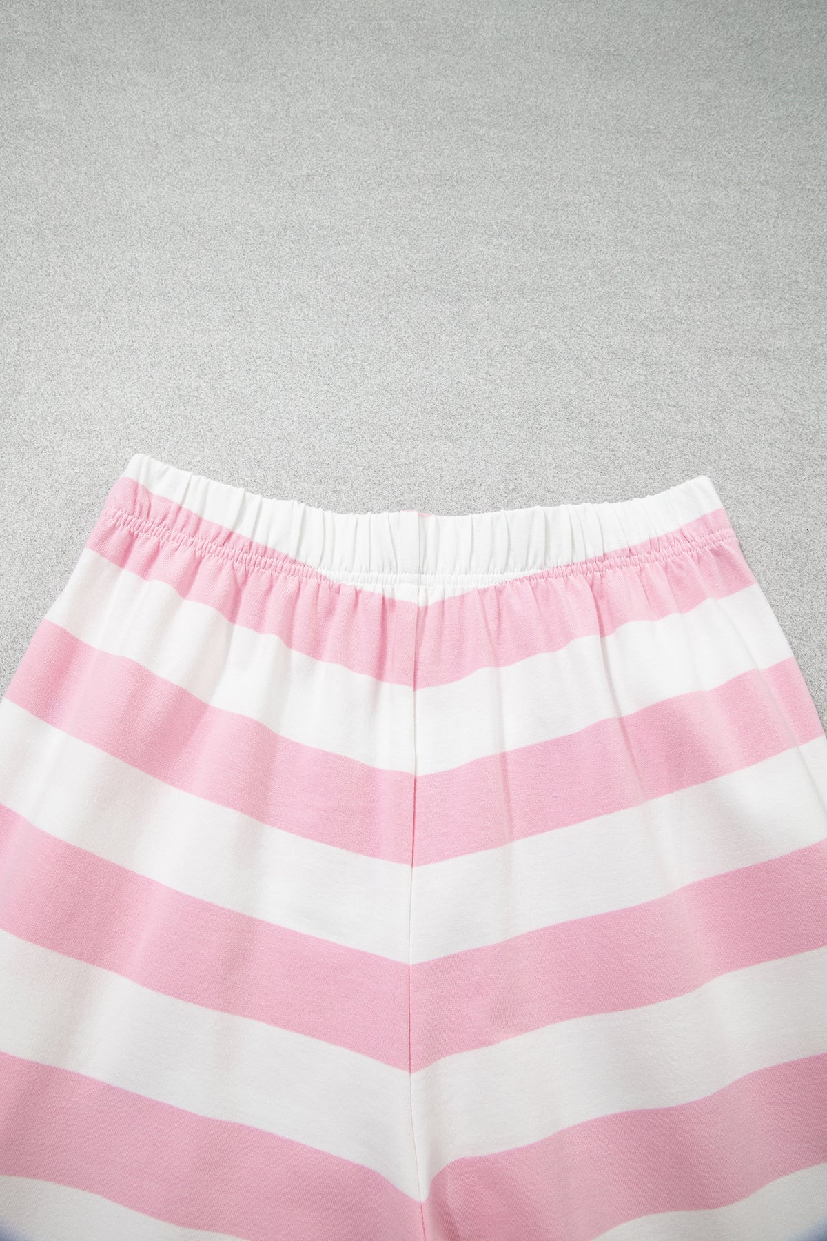 Pink Stripe Color Block Patchwork Zip Long Sleeve Top Elastic Waist Pants Set-Two Piece Sets/Pant Sets-[Adult]-[Female]-2022 Online Blue Zone Planet