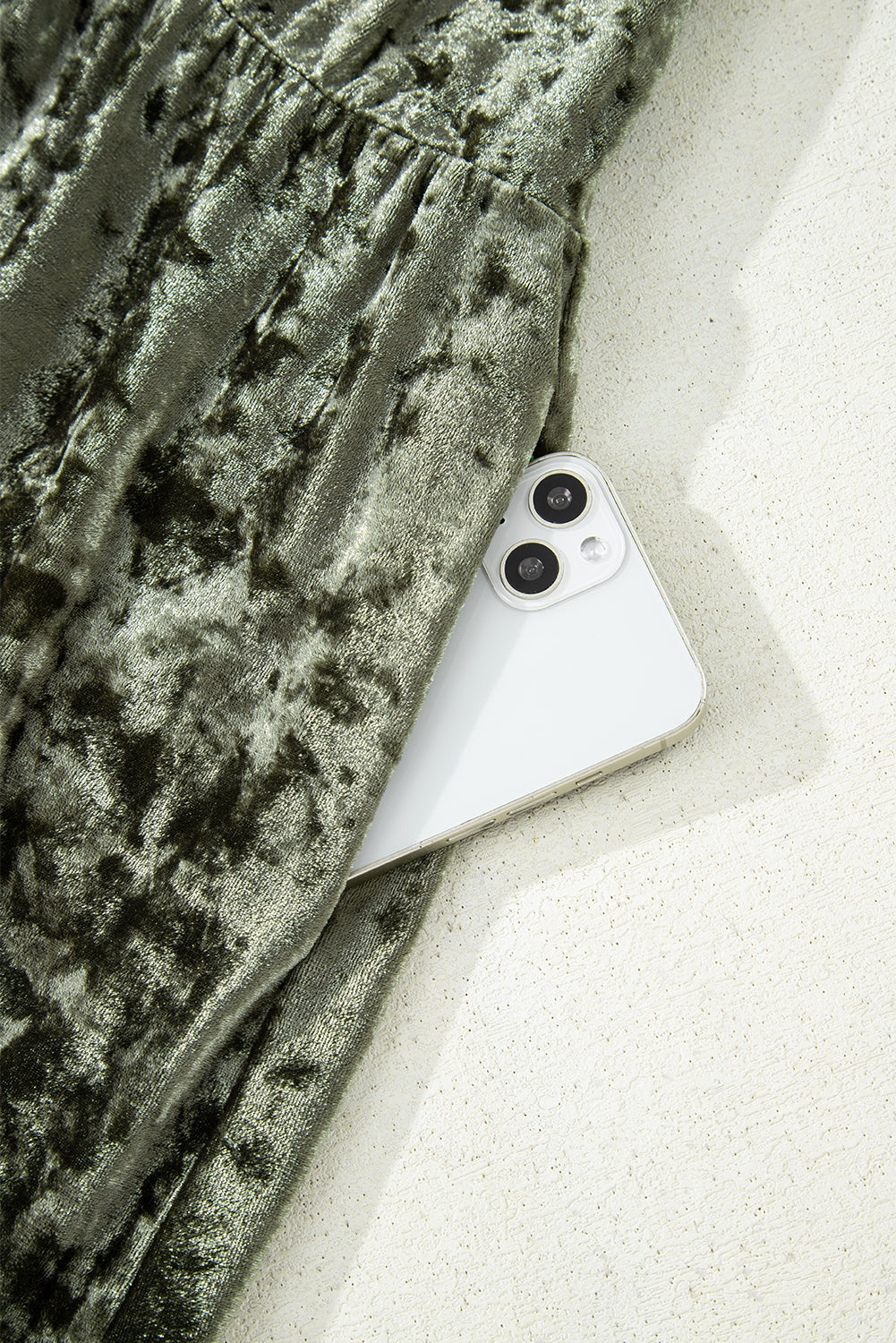 Coffee Plus Size Velvet Babydoll Mini Dress With Puff Sleeve-TOPS / DRESSES-[Adult]-[Female]-2022 Online Blue Zone Planet