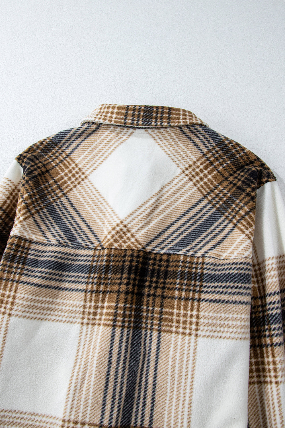 Plaid Button Up Long Sleeve Shacket-TOPS / DRESSES-[Adult]-[Female]-2022 Online Blue Zone Planet