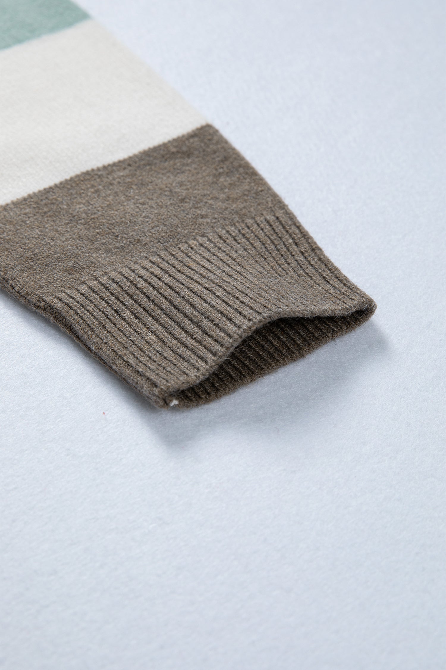 White Striped Color Block Knit Drop Shoulder Sweater-TOPS / DRESSES-[Adult]-[Female]-2022 Online Blue Zone Planet