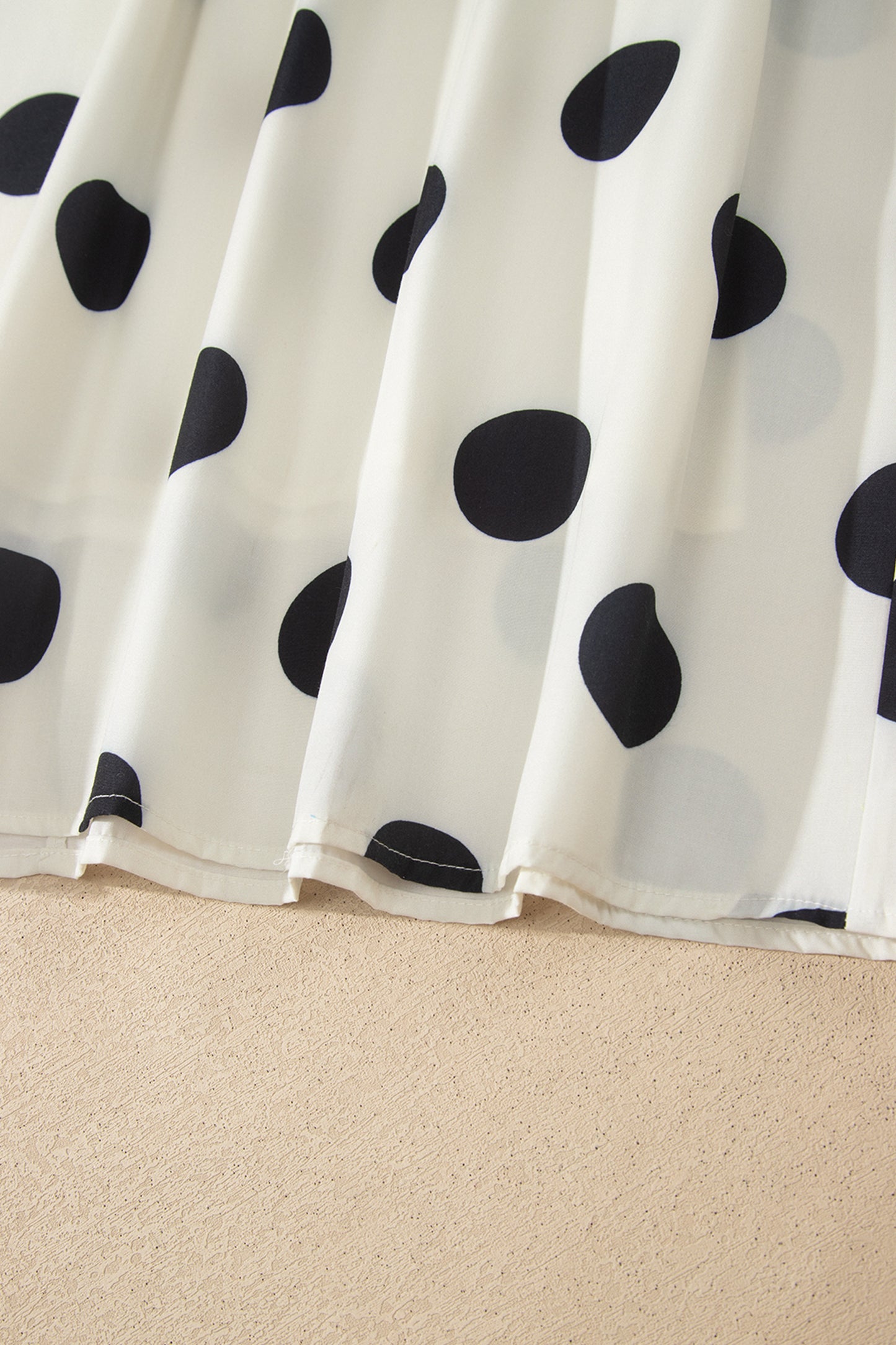White Polka Dot Spaghetti Straps Maxi Dress