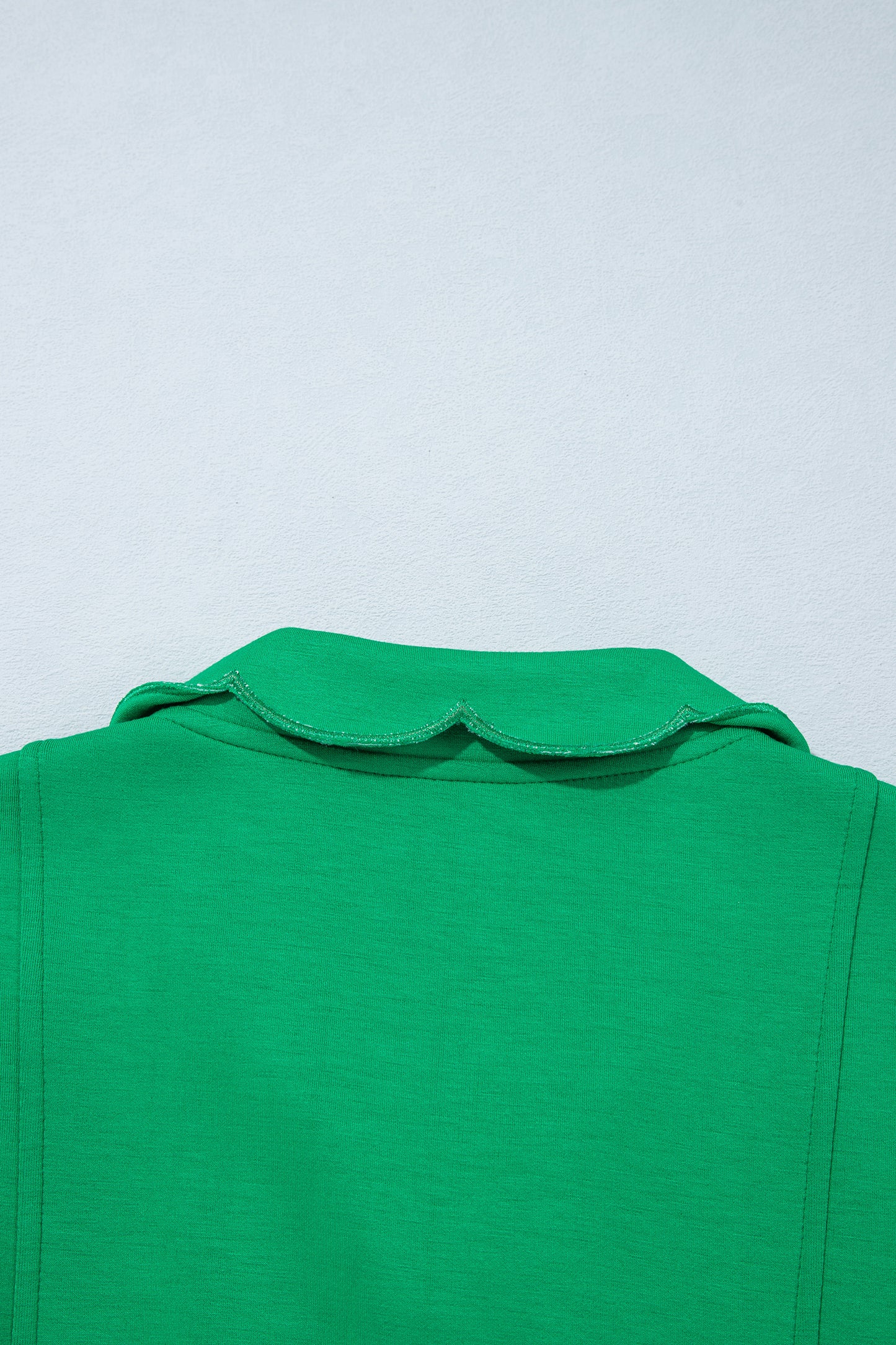 Bright Green Sleeveless Zip Front Scallop Hem Mini Dress-TOPS / DRESSES-[Adult]-[Female]-2022 Online Blue Zone Planet