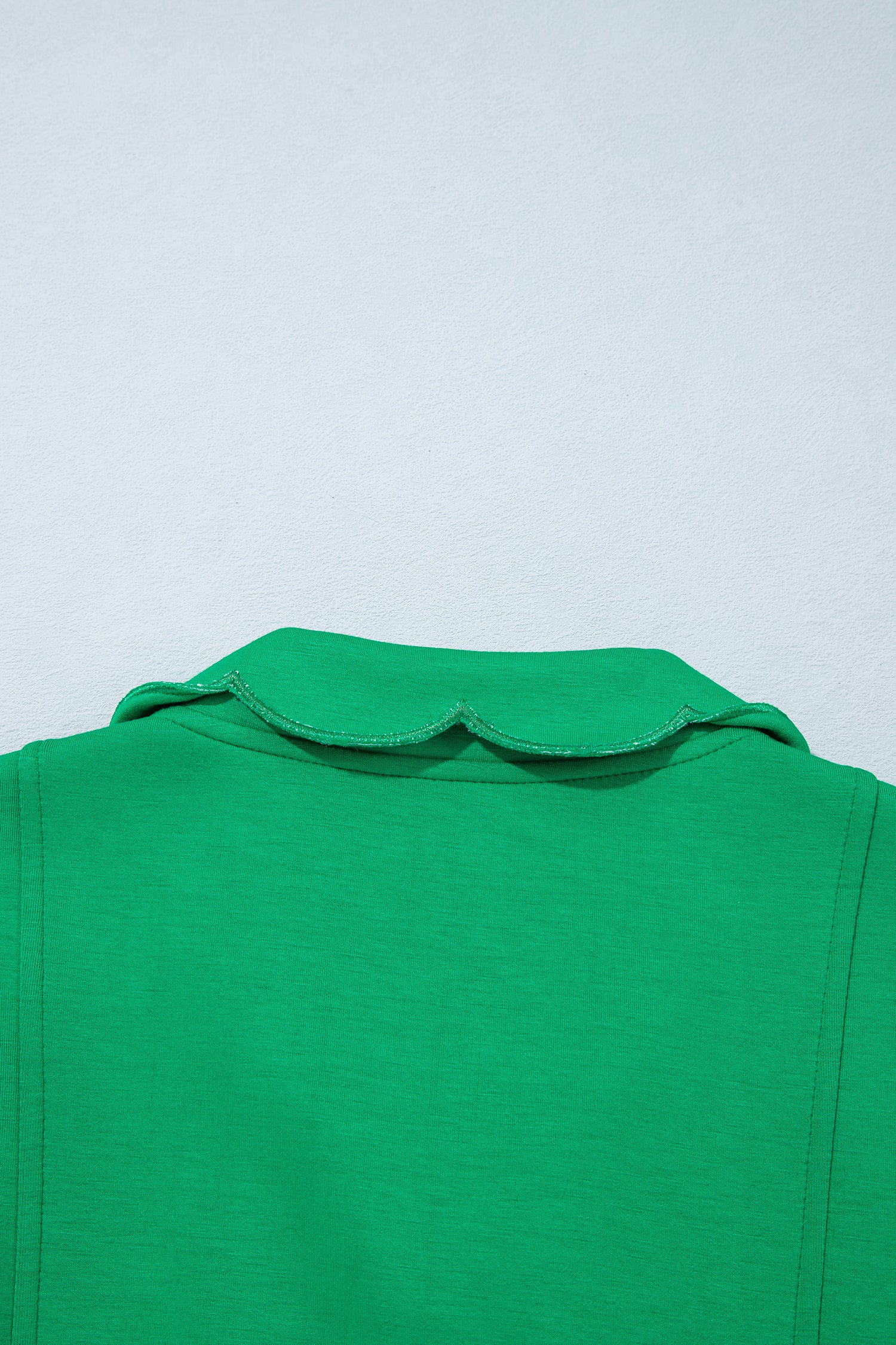 Bright Green Sleeveless Zip Front Scallop Hem Mini Dress-TOPS / DRESSES-[Adult]-[Female]-2022 Online Blue Zone Planet