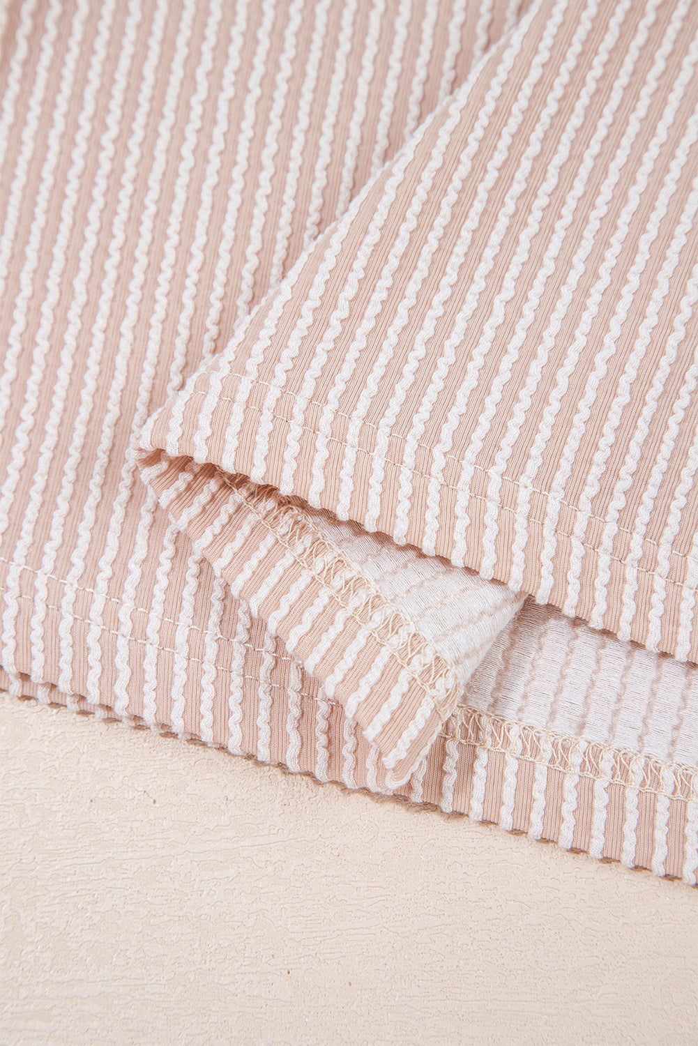 Jet Stream Leopard Patchwork Corded Knit Crew Neck T Shirt-Tops/Tops & Tees-[Adult]-[Female]-2022 Online Blue Zone Planet