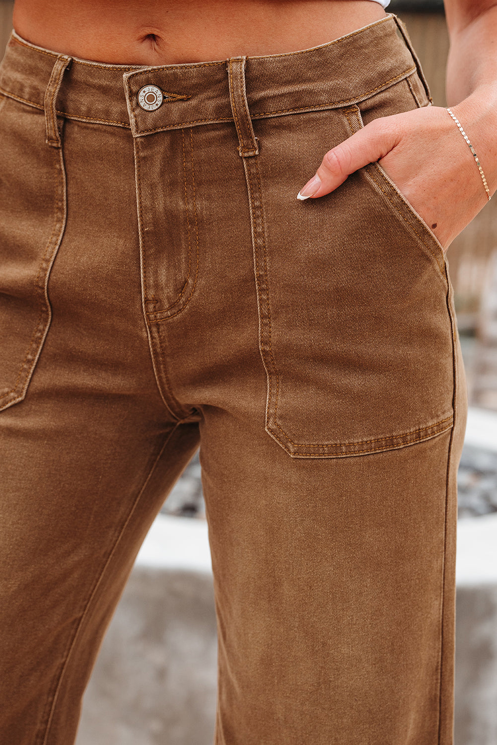 Breen Cropped High Rise Wide Leg Jeans-Bottoms/Jeans-[Adult]-[Female]-2022 Online Blue Zone Planet