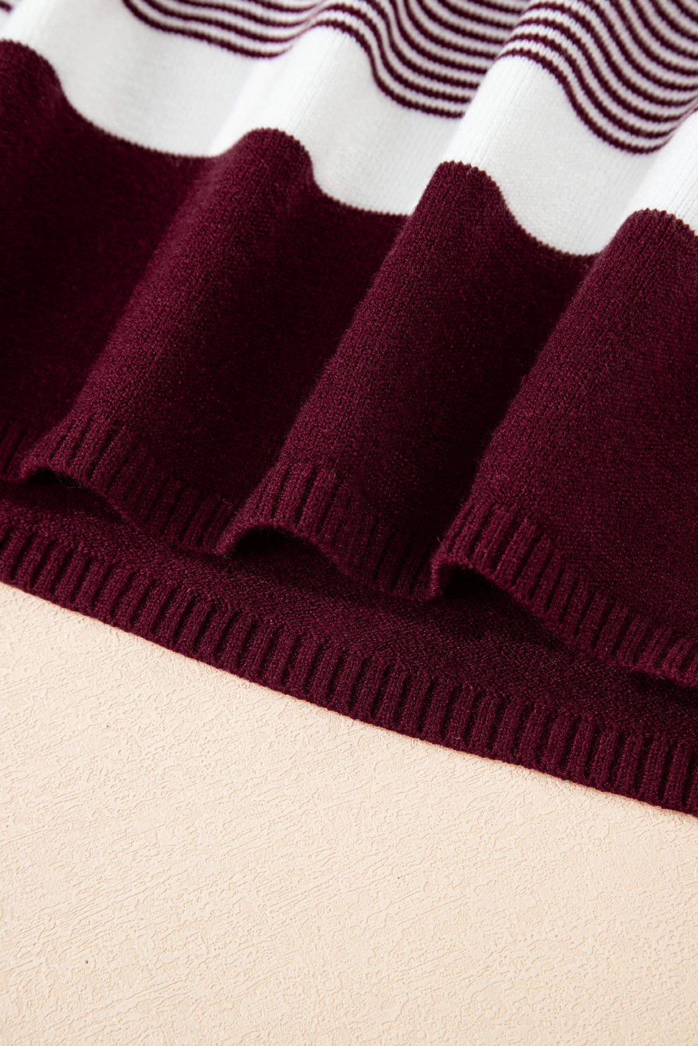 Green Stripe Color Block Patchwork Dolman Oversize Tunic Sweater-Sweaters & Cardigans/Sweaters-[Adult]-[Female]-2022 Online Blue Zone Planet