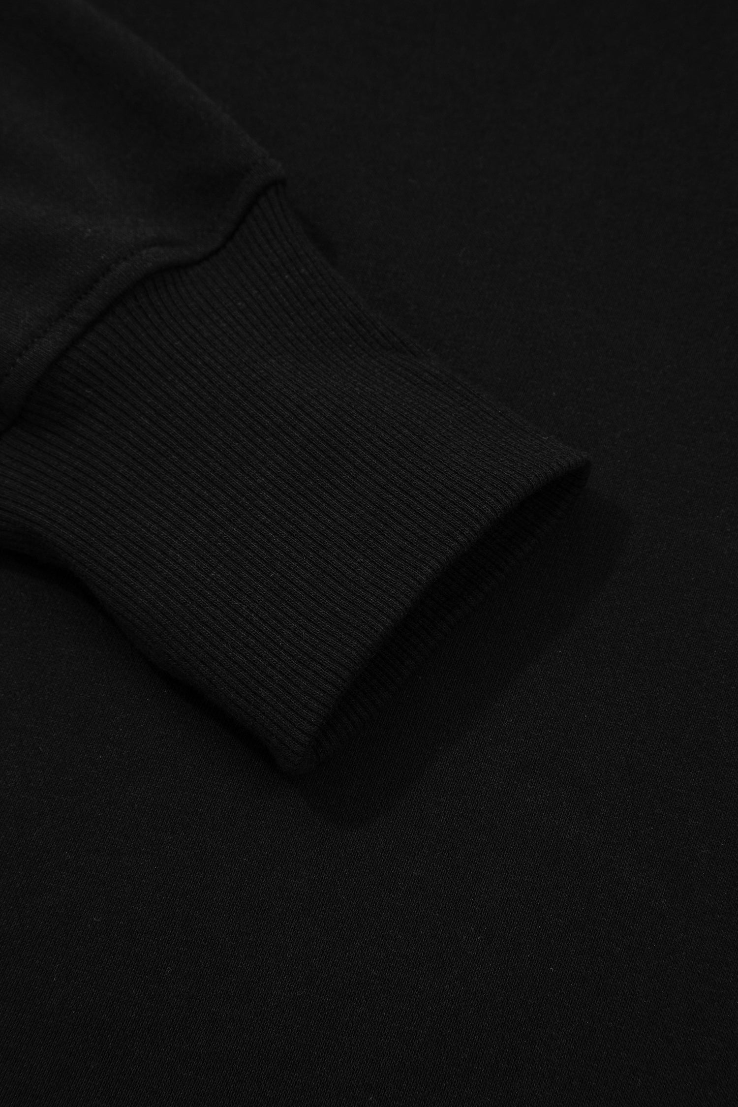 Black Solid Color Oversize Slit Sweatshirt Ribbed Leggings 2pcs Set-Two Piece Sets/Pant Sets-[Adult]-[Female]-2022 Online Blue Zone Planet