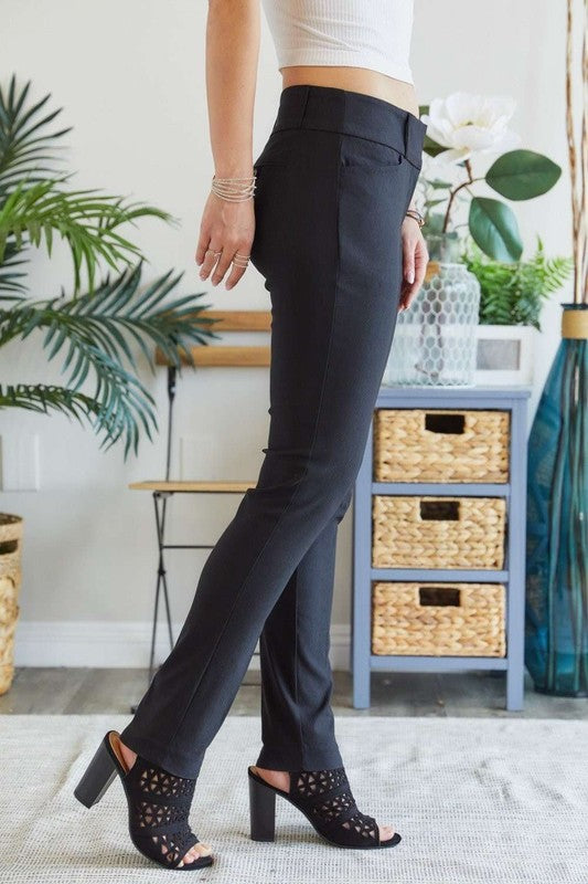ADORA Mid Rise Skinny Pants-BOTTOM SIZES SMALL MEDIUM LARGE-[Adult]-[Female]-2022 Online Blue Zone Planet