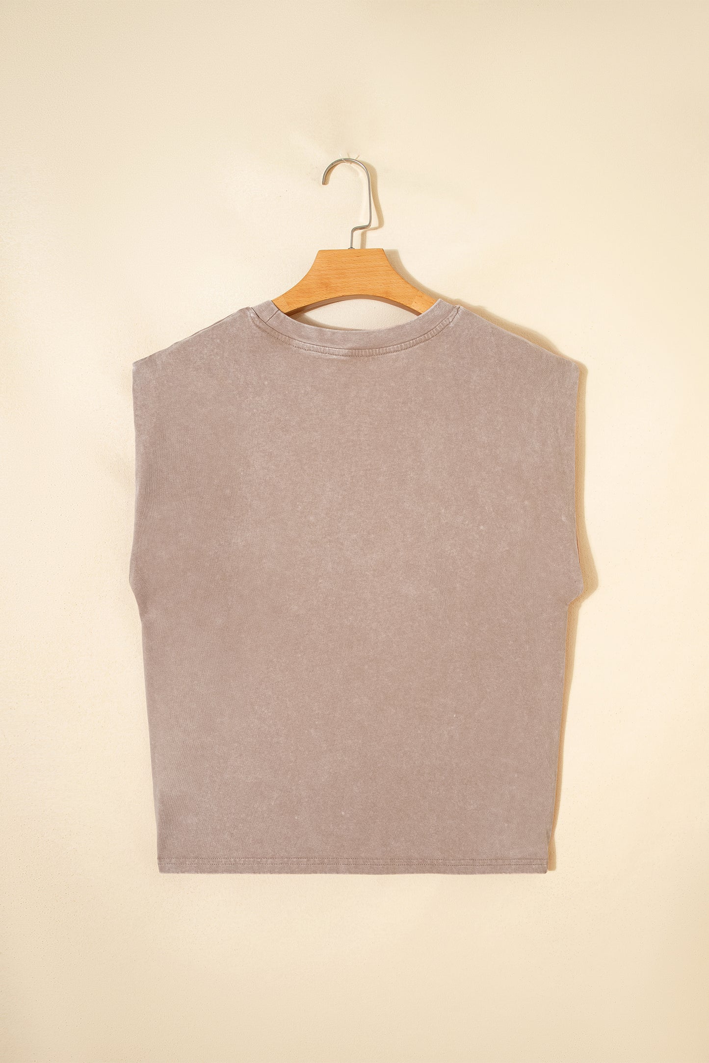 Smoke Gray Cowboy & Beer Western Graphic Mineral Wash Tank Top-Tops/Tank Tops-[Adult]-[Female]-2022 Online Blue Zone Planet
