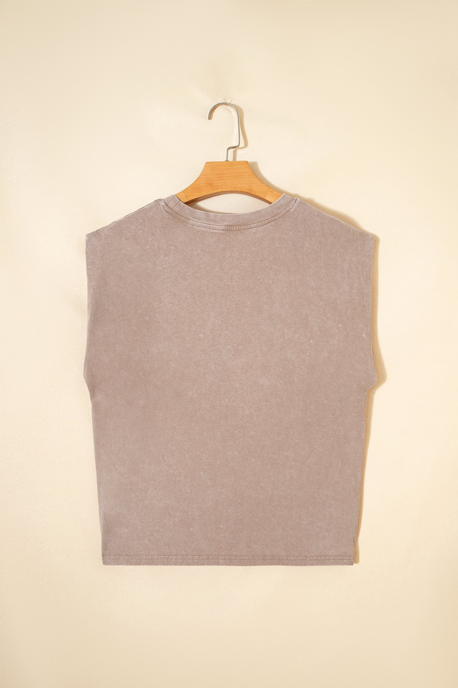 Smoke Gray Cowboy & Beer Western Graphic Mineral Wash Tank Top-Tops/Tank Tops-[Adult]-[Female]-2022 Online Blue Zone Planet