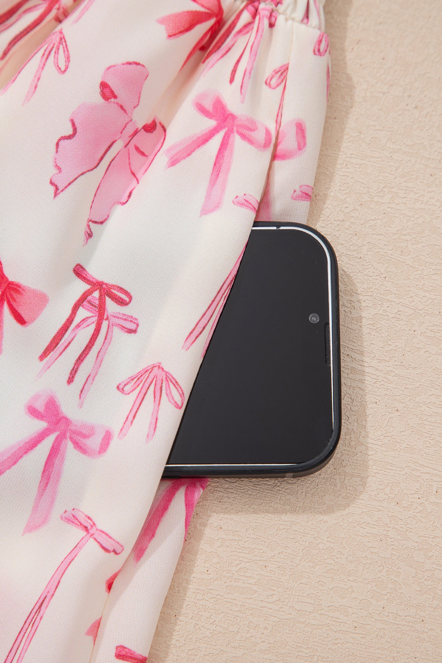 Pink Full Zip Cinched Waist Sleeveless Bow Mini Dress-TOPS / DRESSES-[Adult]-[Female]-2022 Online Blue Zone Planet