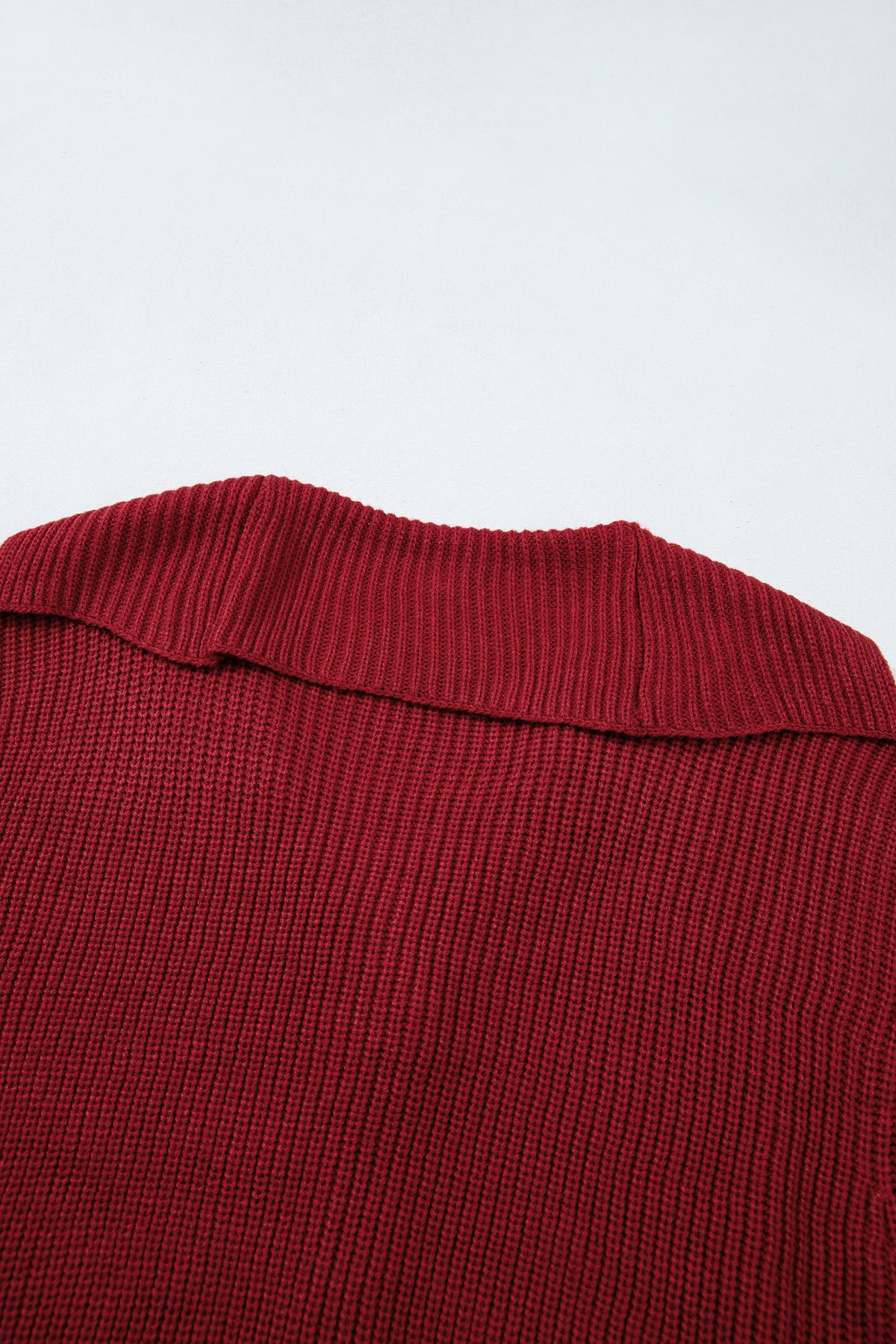 Red Dahlia Solid Color Knit Oversized Button Front Sweater Cardigan-Sweaters & Cardigans/Cardigans-[Adult]-[Female]-2022 Online Blue Zone Planet