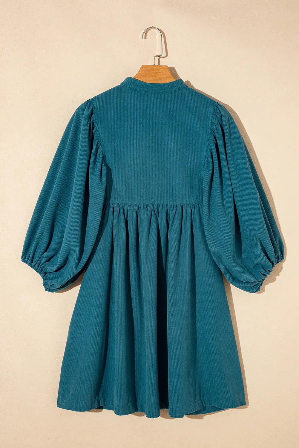 Quarter Snap Three-Quarter Sleeve Dress with Pockets-TOPS / DRESSES-[Adult]-[Female]-2022 Online Blue Zone Planet