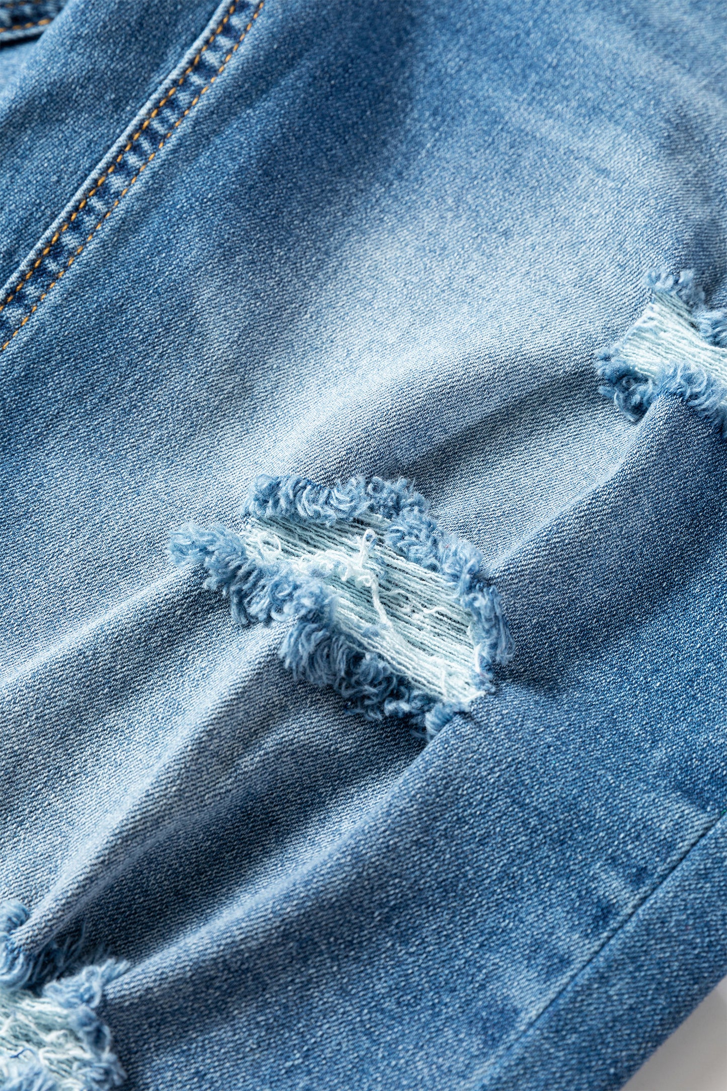 Myosotis Mid Rise Distressed Sneak Peek Straight Leg Jeans-Bottoms/Jeans-[Adult]-[Female]-2022 Online Blue Zone Planet