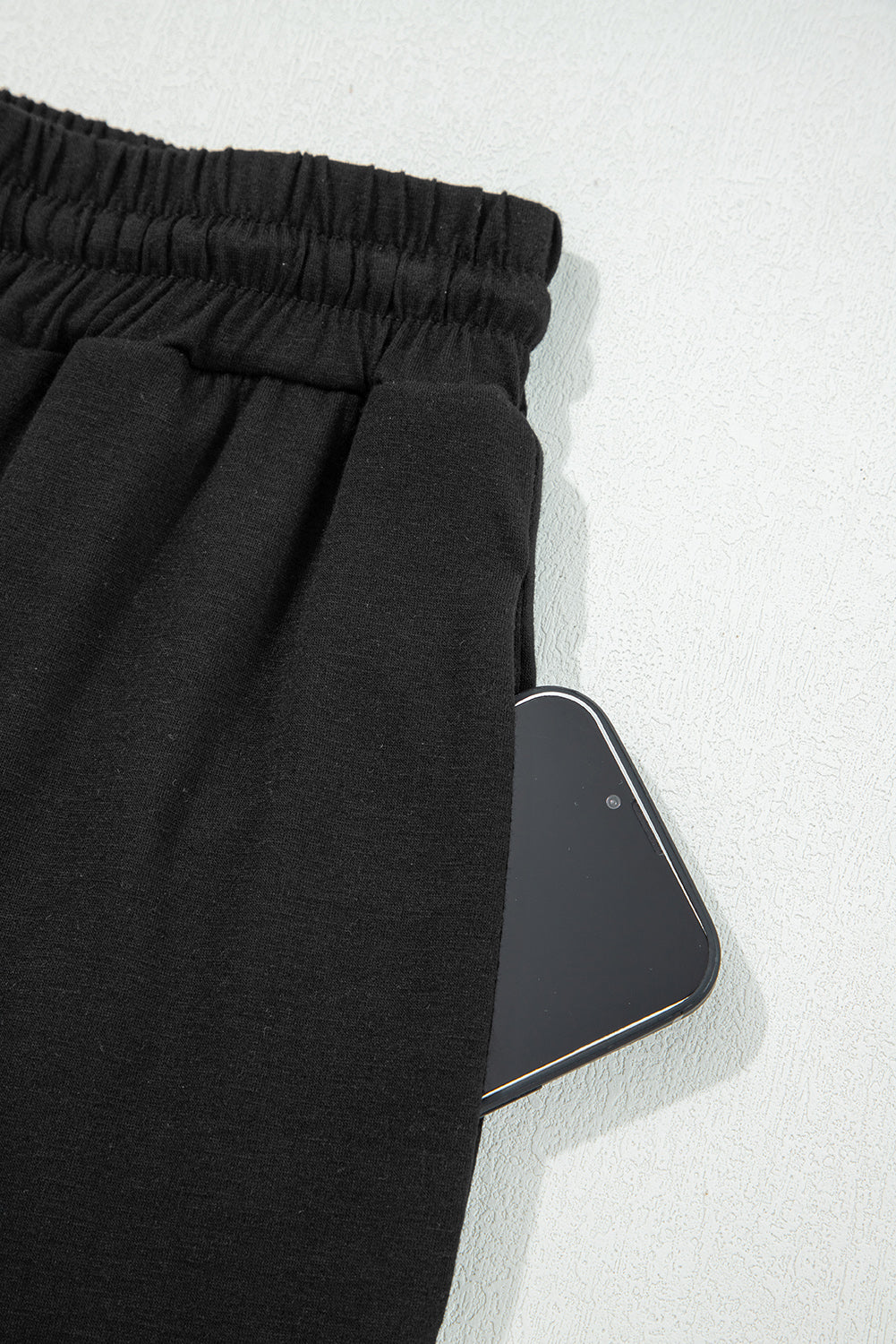 Black Contrast Trim Hooded Lounge Cardigan and Pants Set-Tops / Dresses-[Adult]-[Female]-2022 Online Blue Zone Planet