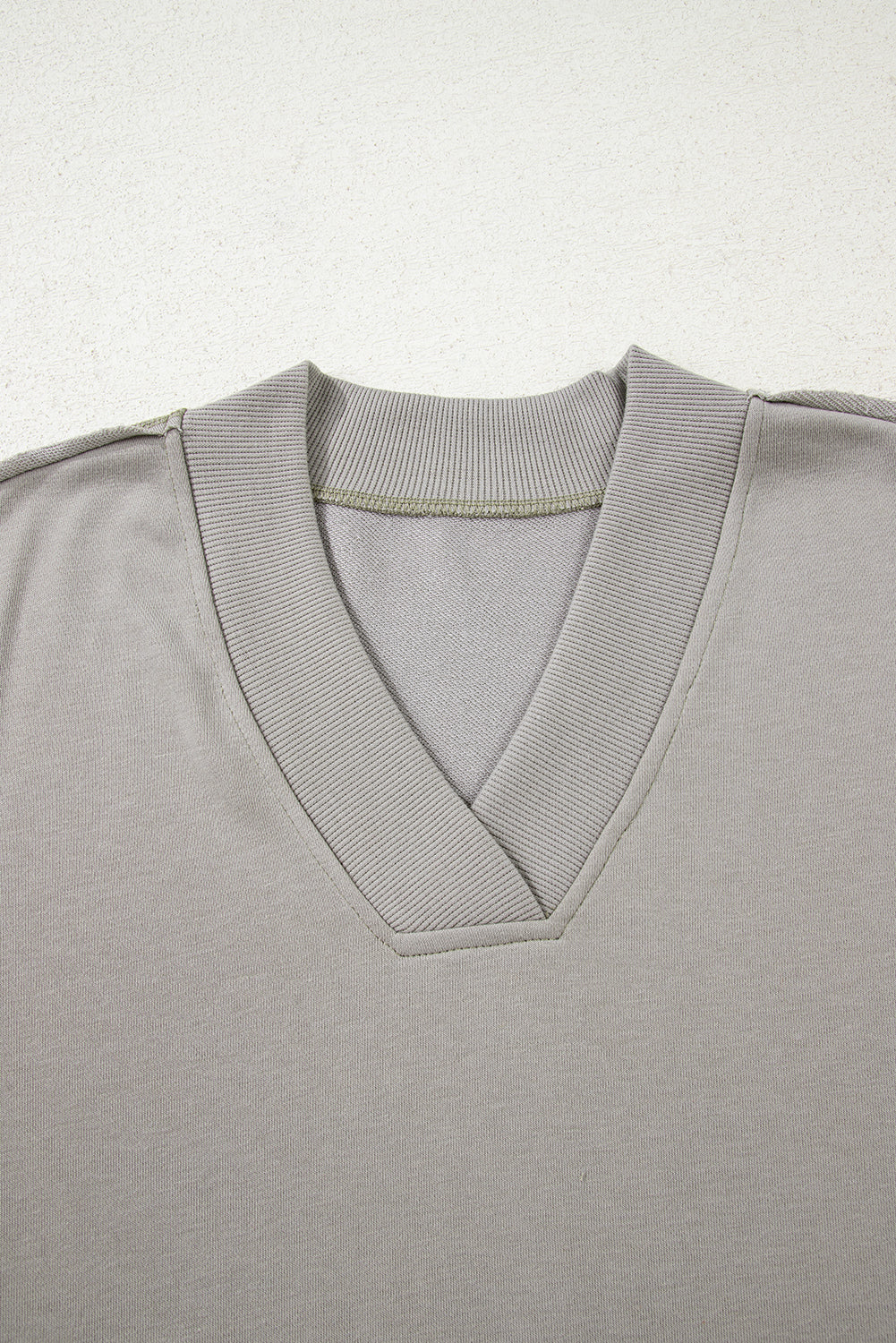 Parchment Aztec Embroidered Western V Neck Sweatshirt-Tops/Sweatshirts & Hoodies-[Adult]-[Female]-2022 Online Blue Zone Planet