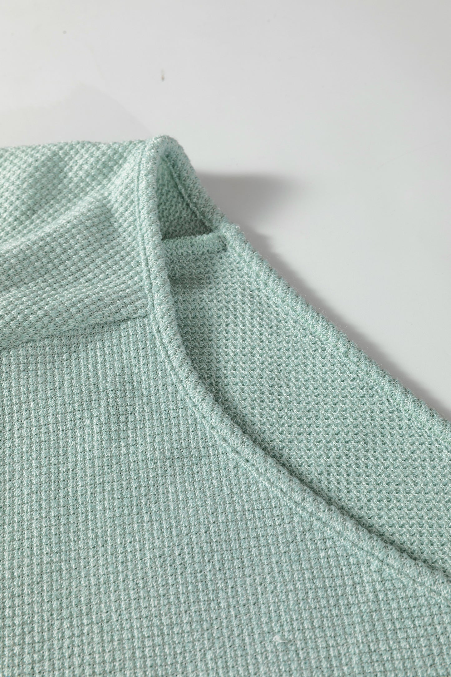 Moonlight Jade Textured Raglan Sleeve Knit Loose Top-Tops/Long Sleeve Tops-[Adult]-[Female]-2022 Online Blue Zone Planet