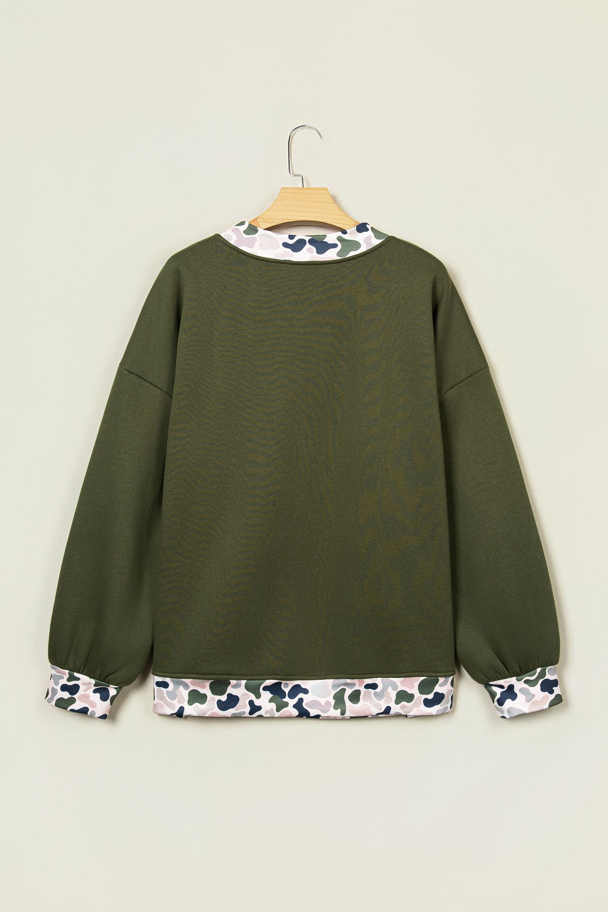 Coffee Western Contrast Detail Letter Graphic Baggy Sweatshirt-Tops/Sweatshirts & Hoodies-[Adult]-[Female]-2022 Online Blue Zone Planet