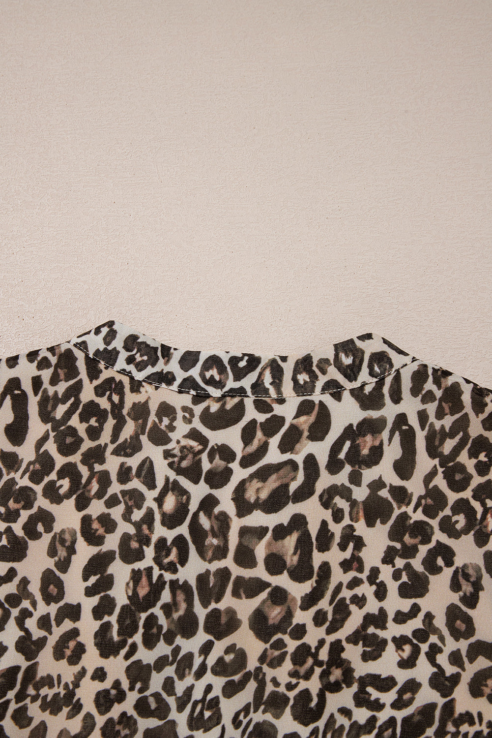 Khaki Leopard 3/4 Sleeve V Neck Swing Dress-TOPS / DRESSES-[Adult]-[Female]-2022 Online Blue Zone Planet