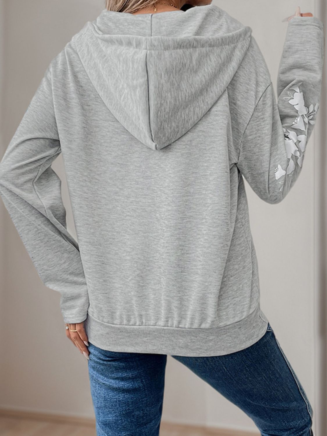 Perfee Half Zip Long Sleeve Hoodie-TOPS / DRESSES-[Adult]-[Female]-2022 Online Blue Zone Planet