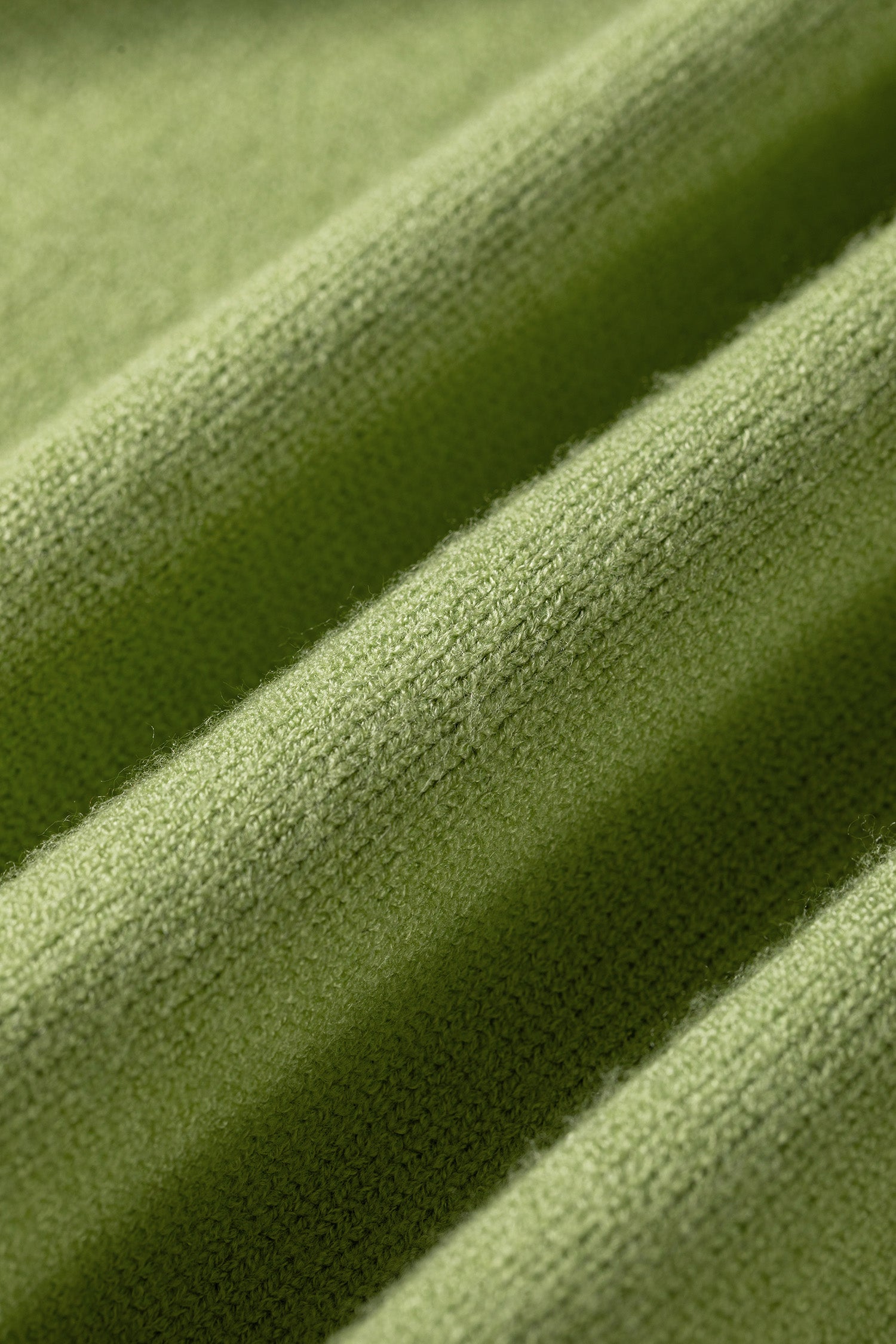 Meadow Mist Green Unique Fish Knit Oversized Round Neck Sweater-Sweaters & Cardigans/Sweaters-[Adult]-[Female]-2022 Online Blue Zone Planet