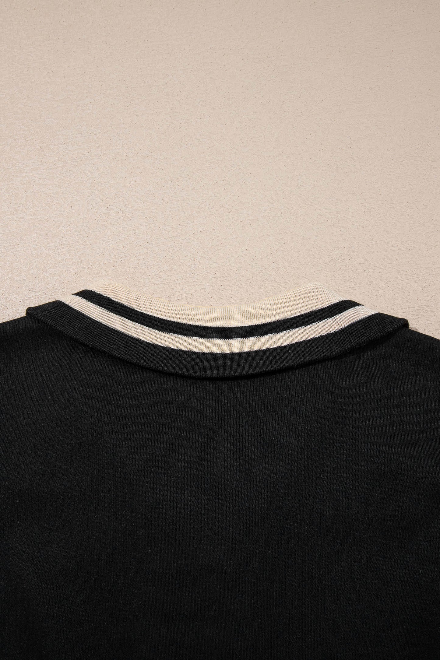 Black Striped Webbing Trim Preppy Polo Tee Dress-TOPS / DRESSES-[Adult]-[Female]-2022 Online Blue Zone Planet