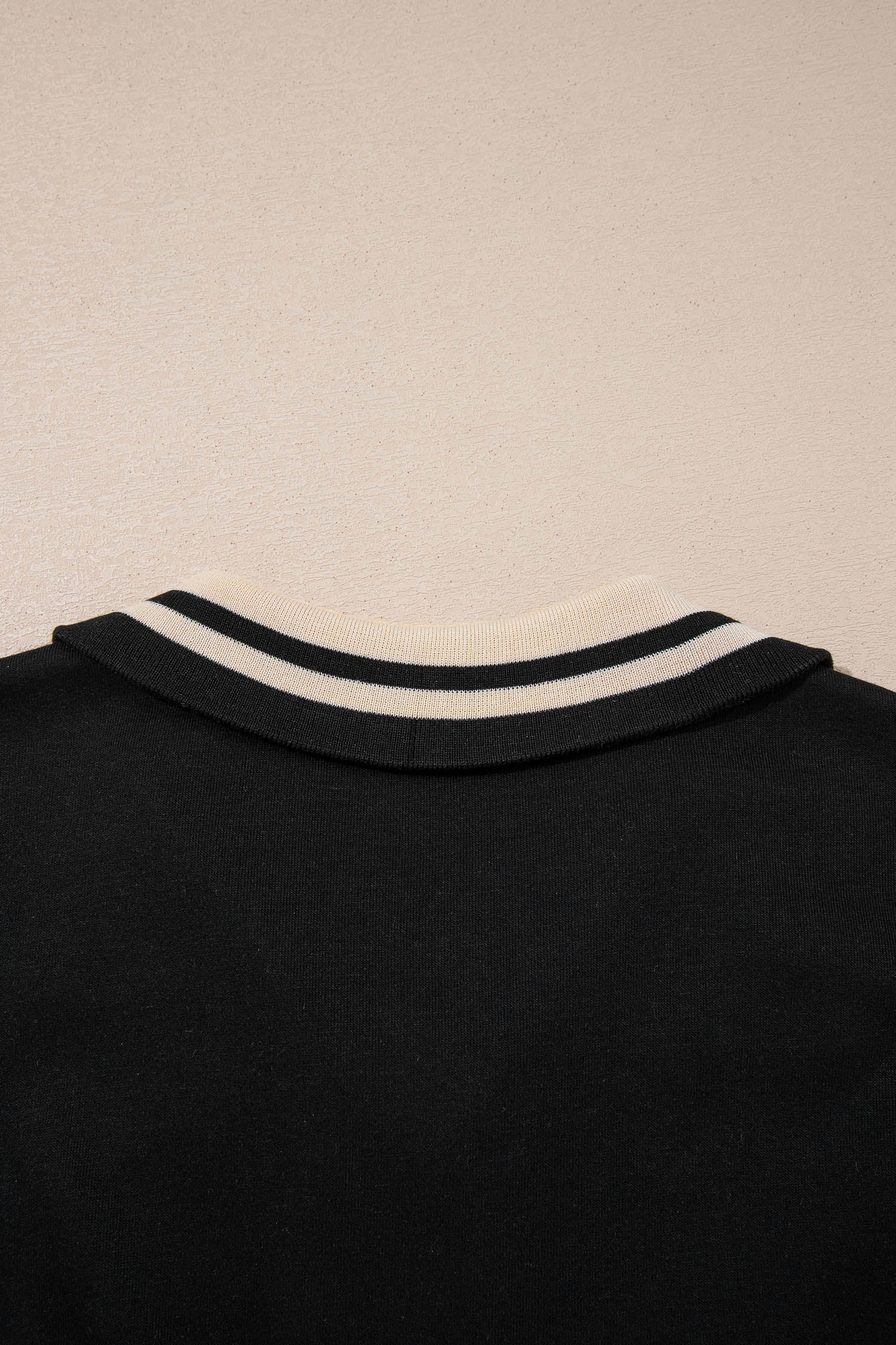 Black Striped Webbing Trim Preppy Polo Tee Dress-TOPS / DRESSES-[Adult]-[Female]-2022 Online Blue Zone Planet