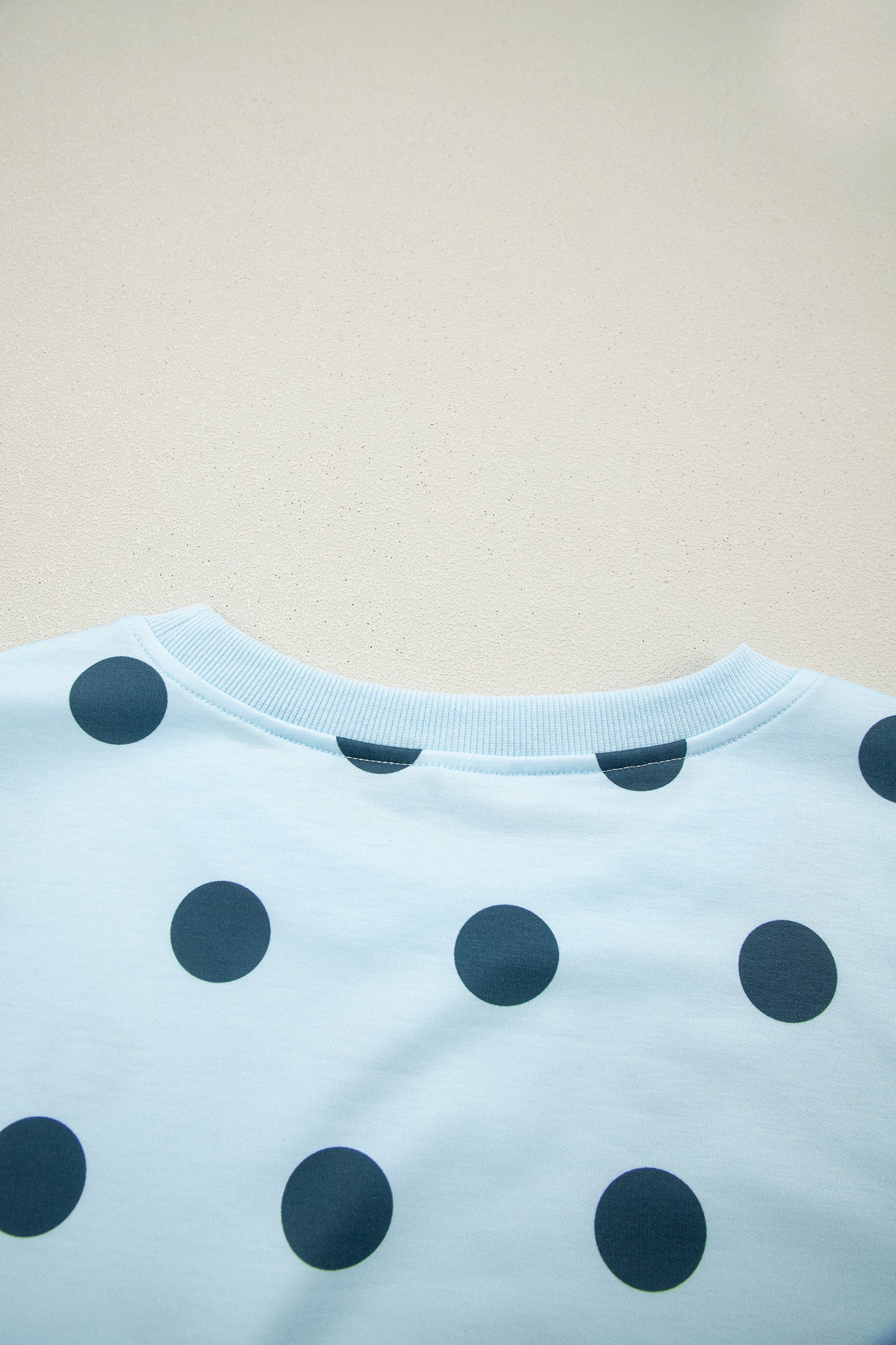 Sky Blue Ribbed Trim Polka Dot Print Tank Split Mini Skort 2pcs Set-Two Piece Sets/Two Piece Dresses-[Adult]-[Female]-2022 Online Blue Zone Planet