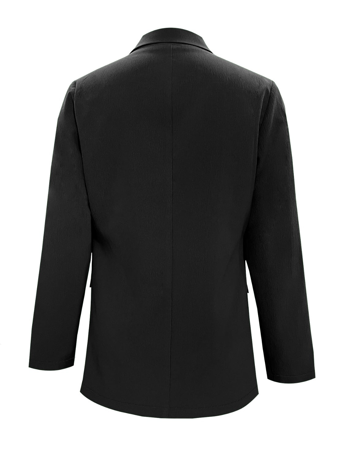 Lapel Collar Long Sleeve Blazer-TOPS / DRESSES-[Adult]-[Female]-2022 Online Blue Zone Planet