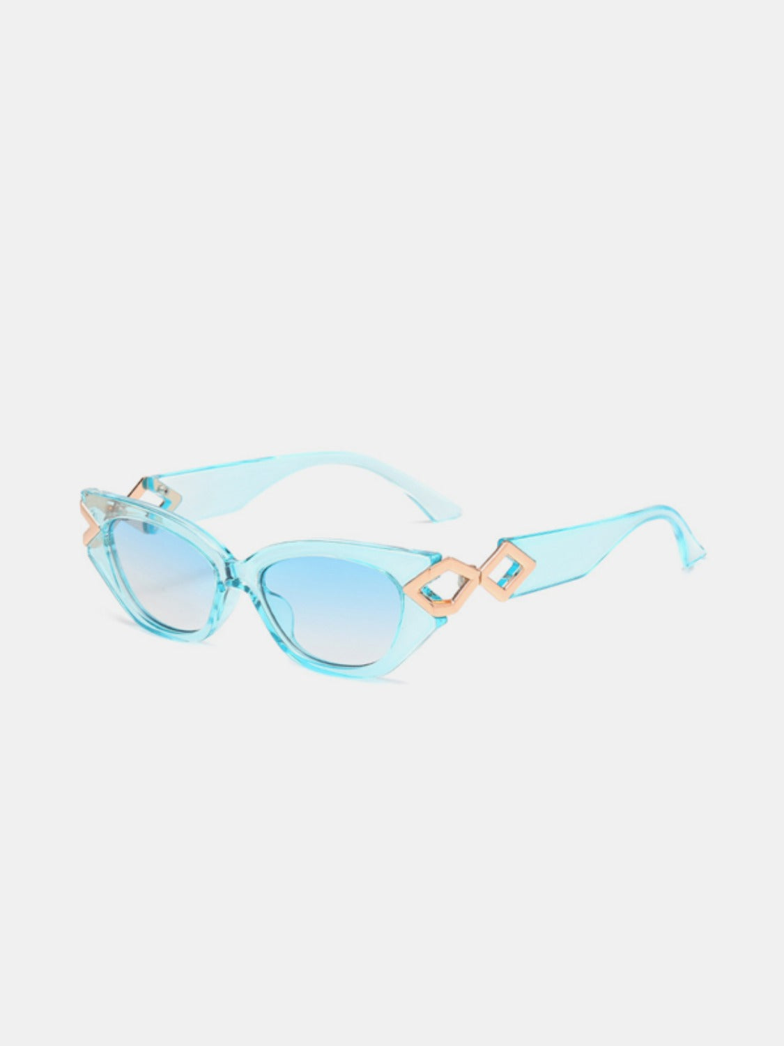 Polycarbonate Frame Cat-Eye Sunglasses-SUN GLASSES-[Adult]-[Female]-2022 Online Blue Zone Planet