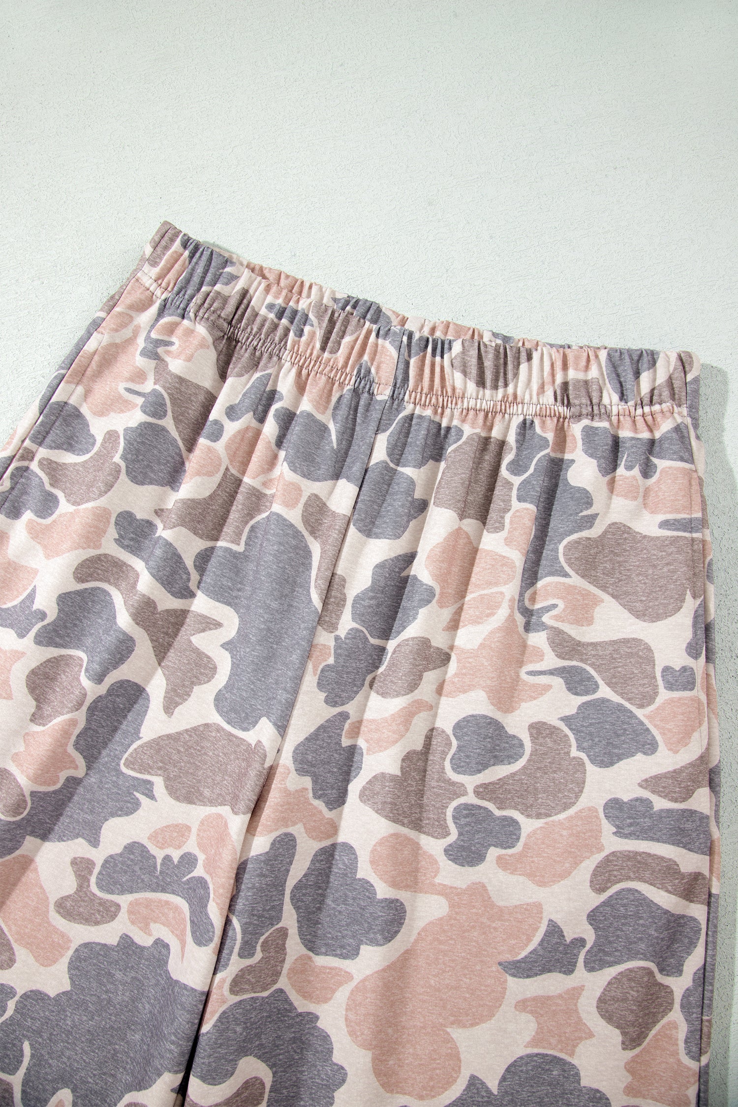 Multicolour Camouflage Print Long Sleeve Top Loose 2pcs Pants Set-Two Piece Sets/Pant Sets-[Adult]-[Female]-2022 Online Blue Zone Planet
