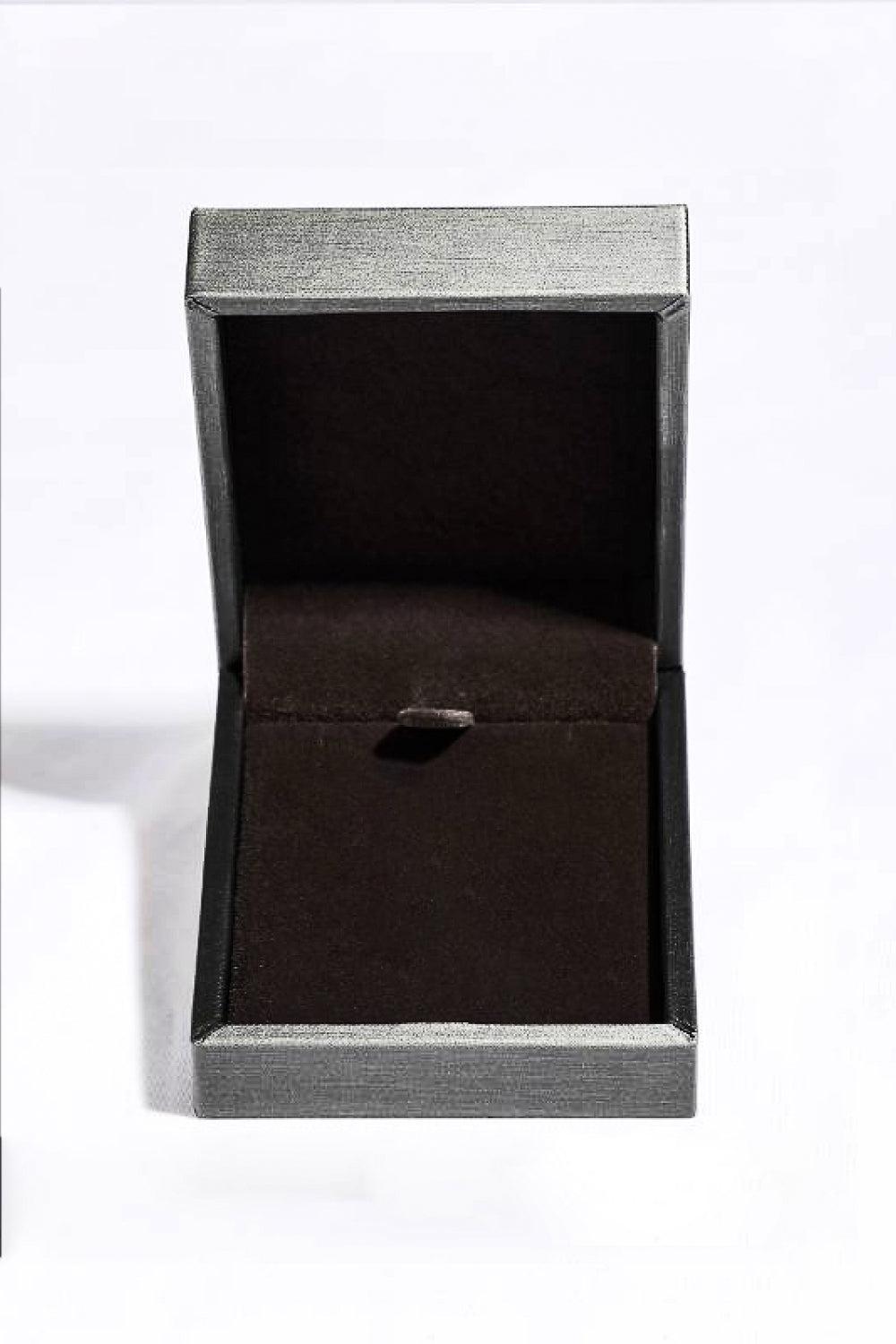10 Carat Moissanite Teardrop Pendant Platinum-Plated Necklace BLUE ZONE PLANET