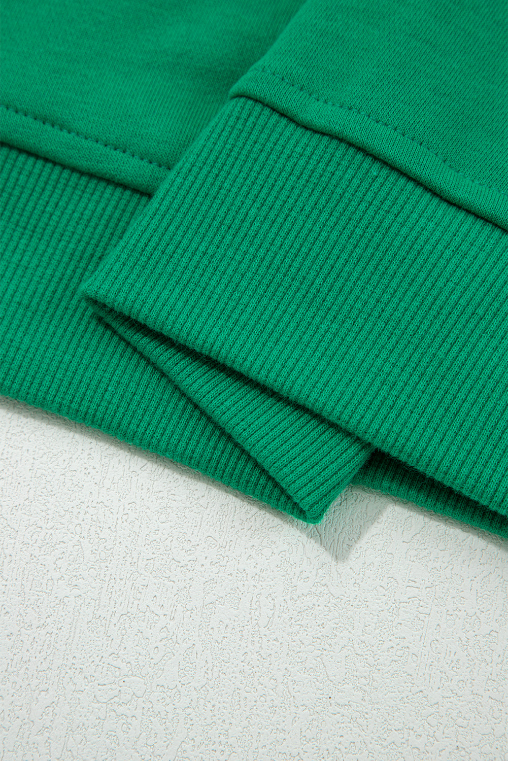 Dark Green Contrast Piping Crewneck Pullover Mini Skirt Set-Two Piece Sets/Two Piece Dresses-[Adult]-[Female]-2022 Online Blue Zone Planet