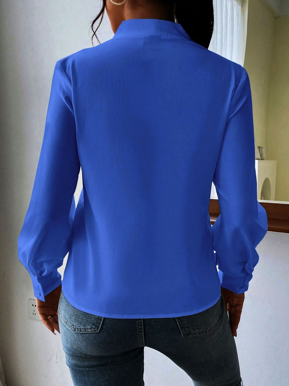 V Neck Long Sleeve Top-TOPS / DRESSES-[Adult]-[Female]-2022 Online Blue Zone Planet