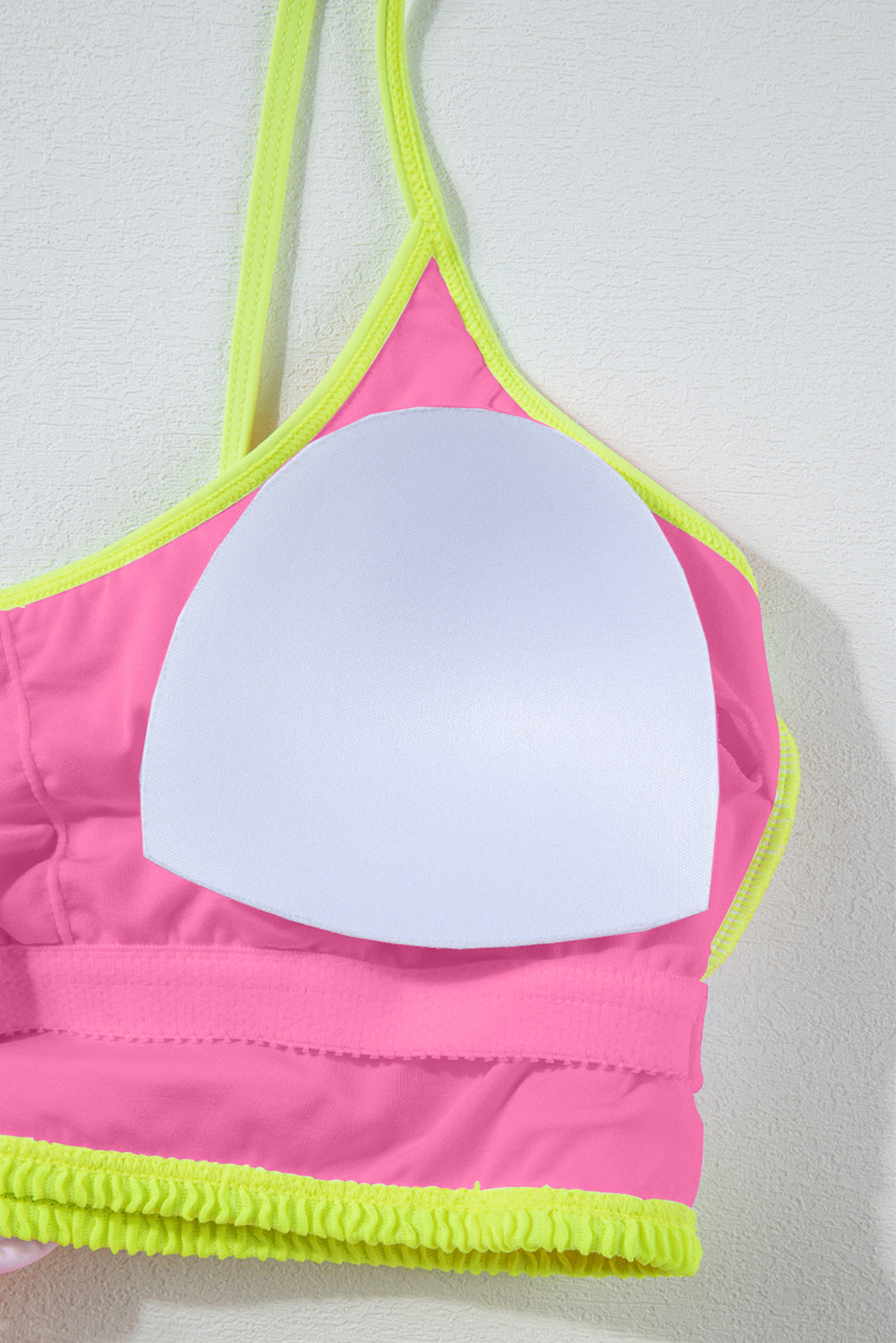 Grapefruit Orange Color Block High Waisted Sexy Bikini Set-Swimwear/High Waisted Swimsuit-[Adult]-[Female]-2022 Online Blue Zone Planet