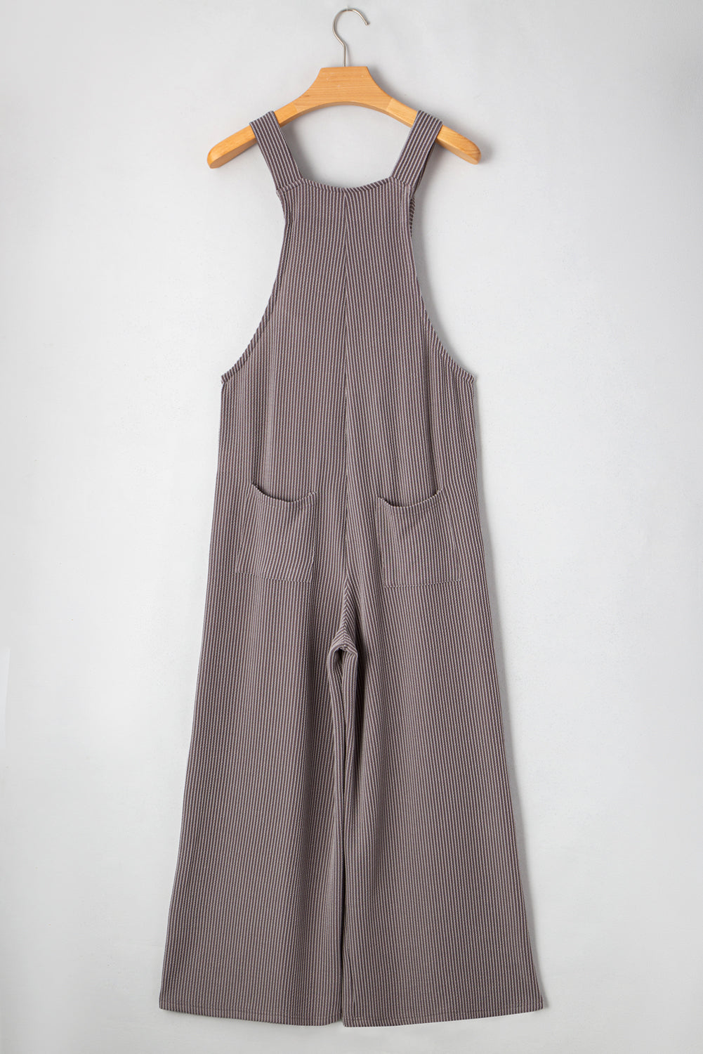 Philippine Gray Corded Adjustable Straps Wide Leg Loose Overall-Bottoms/Jumpsuits & Rompers-[Adult]-[Female]-2022 Online Blue Zone Planet