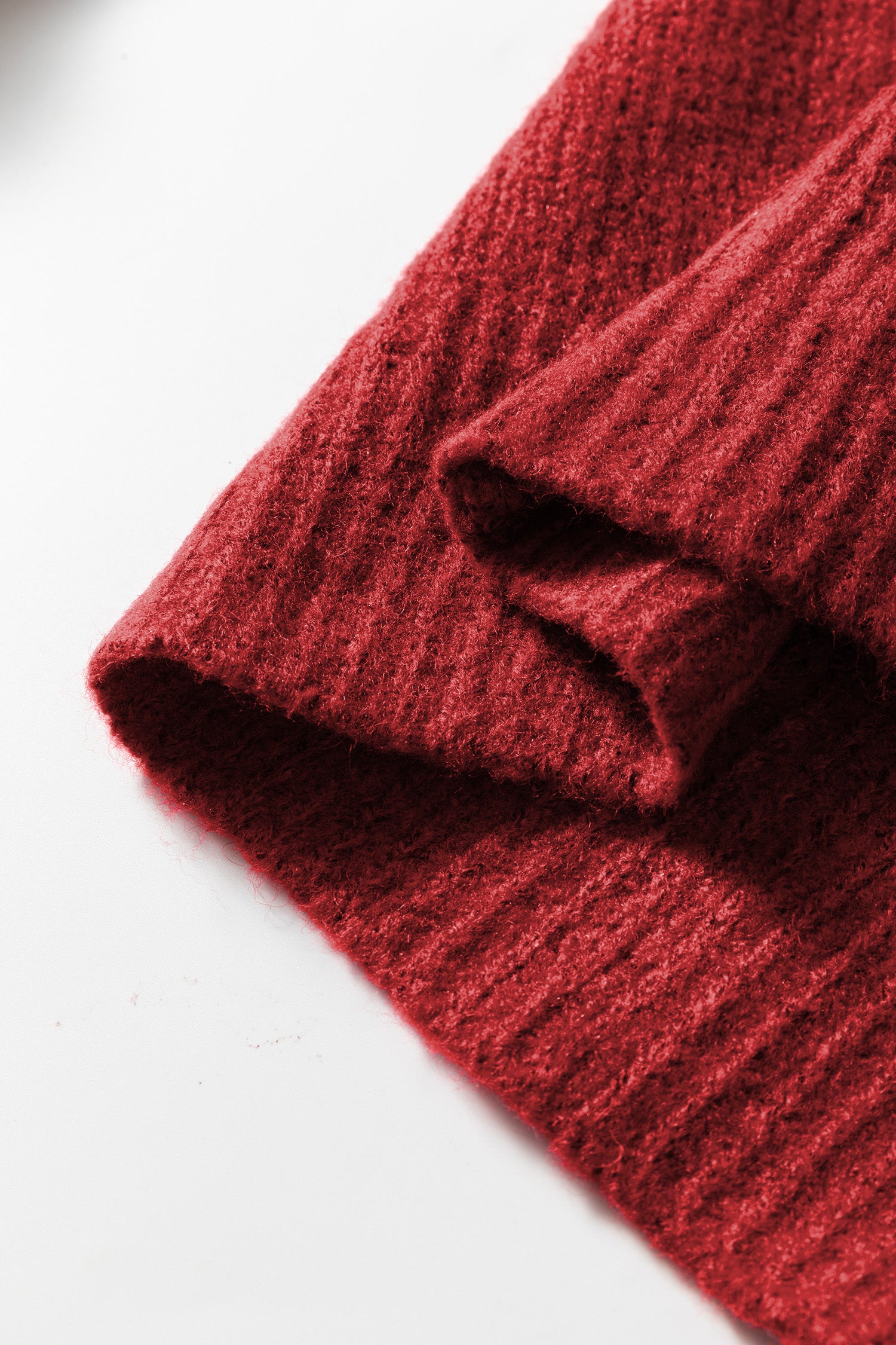 Fiery Red Heart Metal Button V Neck Cardigan Sweater-TOPS / DRESSES-[Adult]-[Female]-2022 Online Blue Zone Planet