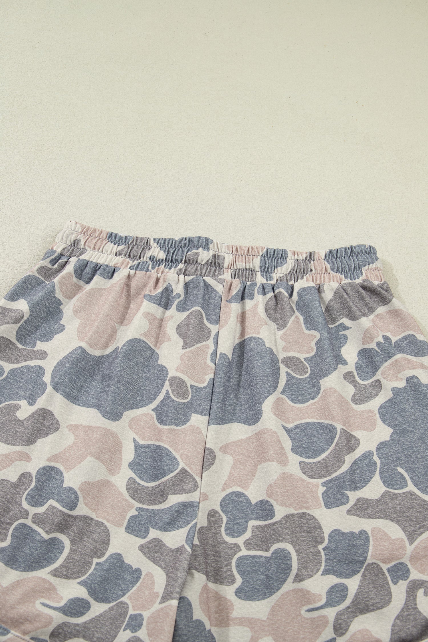 Multicolour Camouflage Loose Tee Drawstring Shorts 2pcs Outfit-Two Piece Sets/Short Sets-[Adult]-[Female]-2022 Online Blue Zone Planet