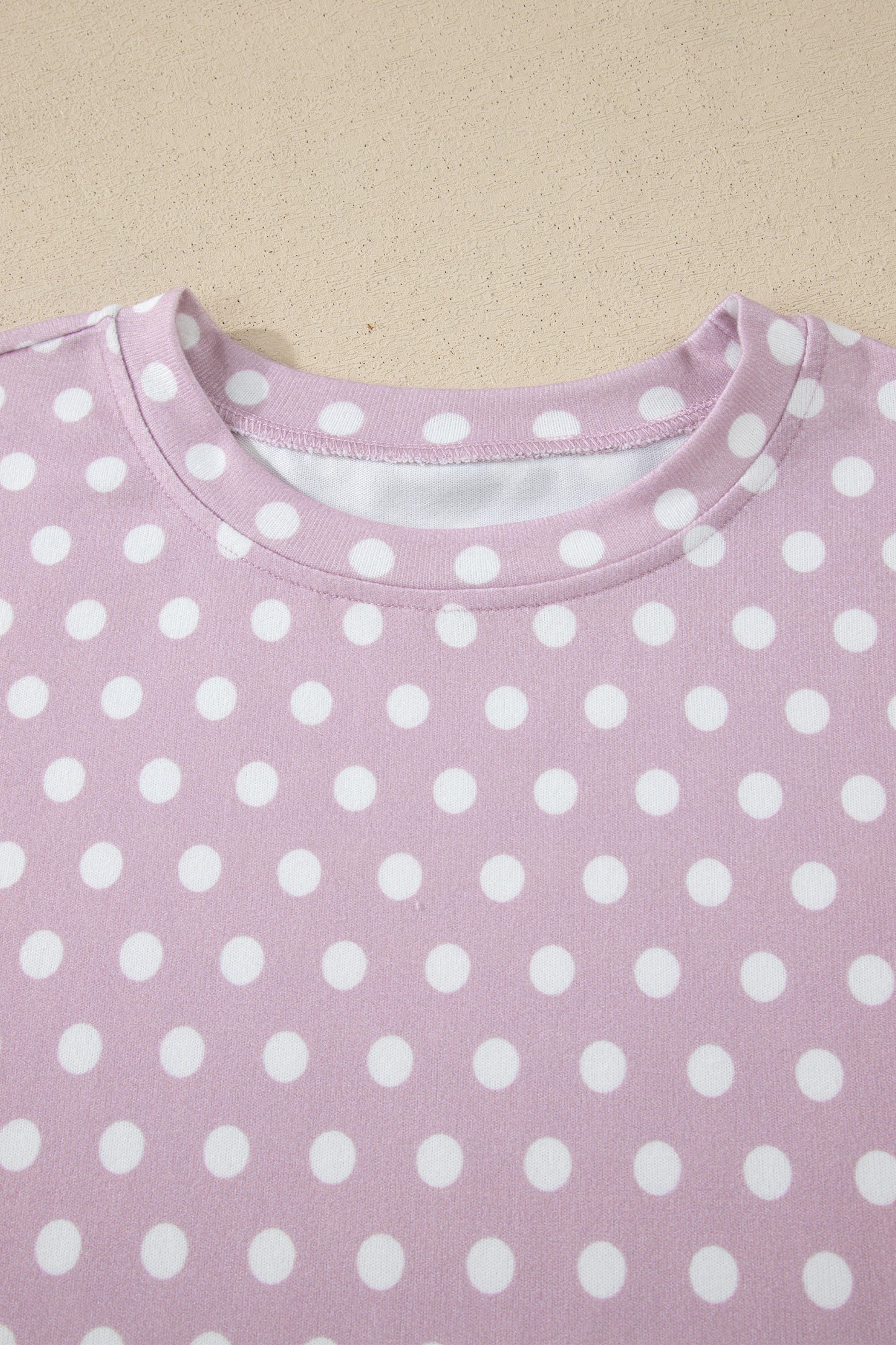 Pink Polka Dot Print Short Set-Two Piece Sets/Short Sets-[Adult]-[Female]-2022 Online Blue Zone Planet