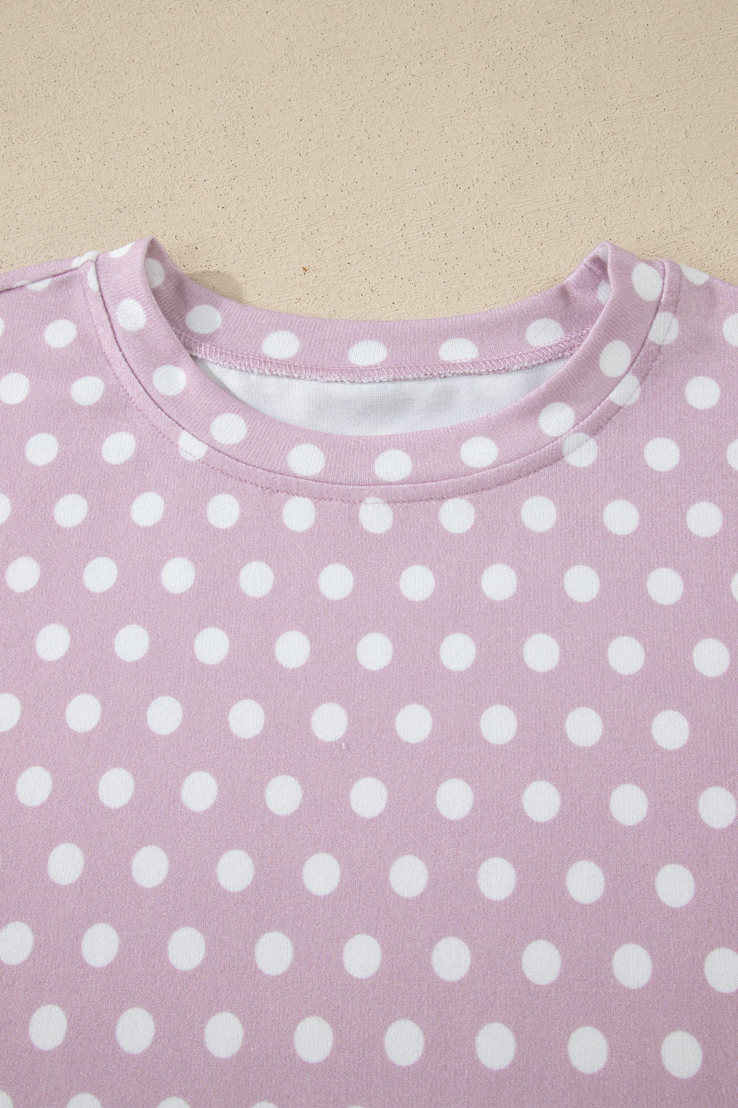 Pink Polka Dot Print Short Set-Two Piece Sets/Short Sets-[Adult]-[Female]-2022 Online Blue Zone Planet