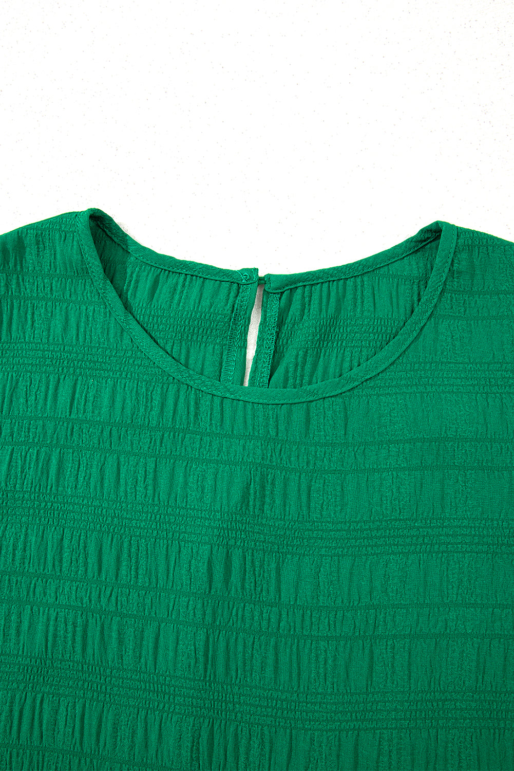 Dark Green Textured Flutter Sleeve Ruffled Mini Dress-TOPS / DRESSES-[Adult]-[Female]-2022 Online Blue Zone Planet