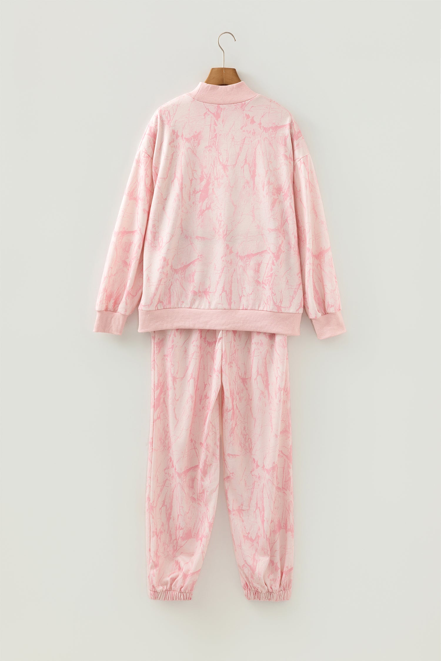 Pink Camo Print Jogger Pants Set-Two Piece Sets/Pant Sets-[Adult]-[Female]-2022 Online Blue Zone Planet