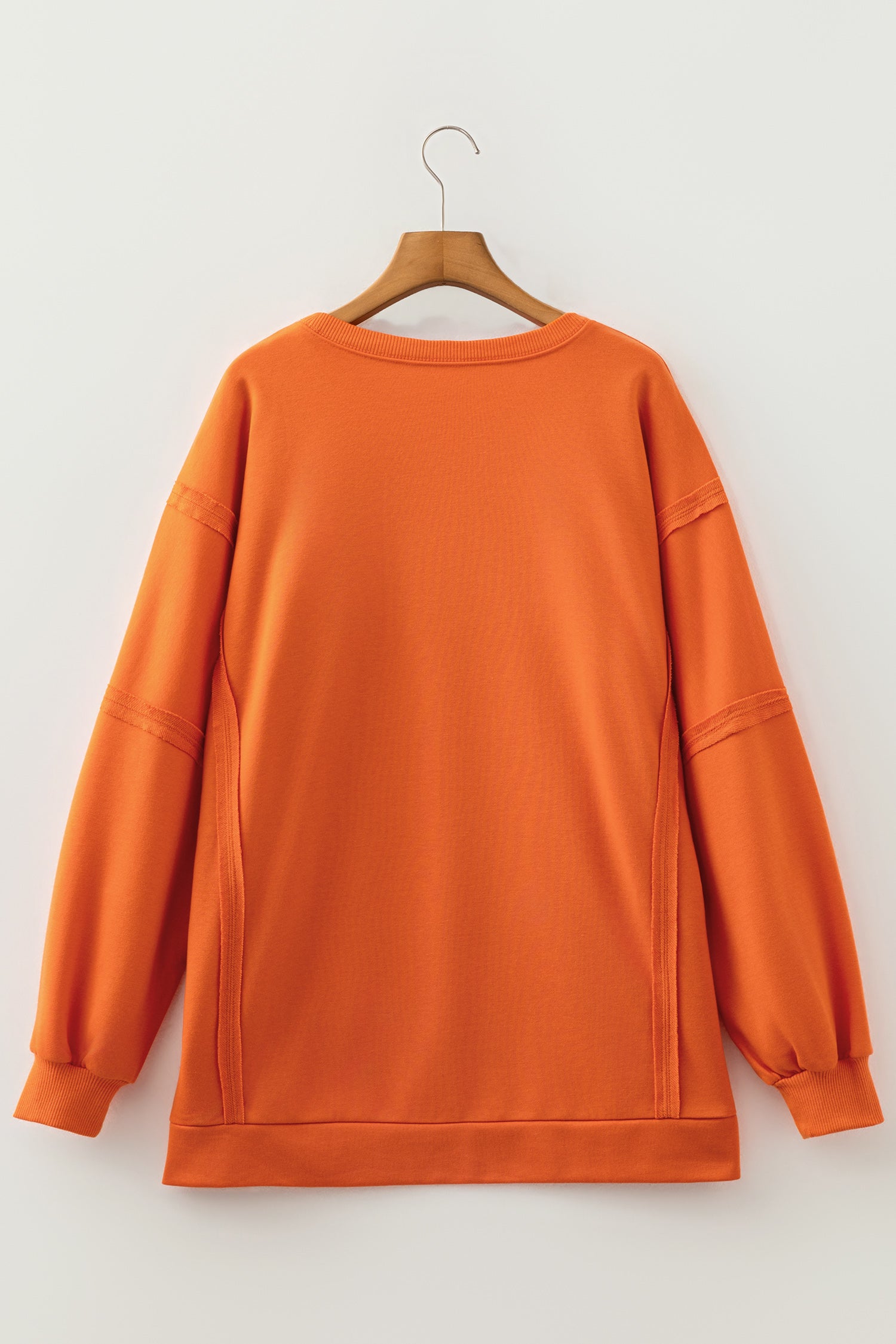 Flamingo Halloween Witchy Plaid Slogan Embroidered Patch Tunic Sweatshirt-Tops/Long Sleeve Tops-[Adult]-[Female]-2022 Online Blue Zone Planet