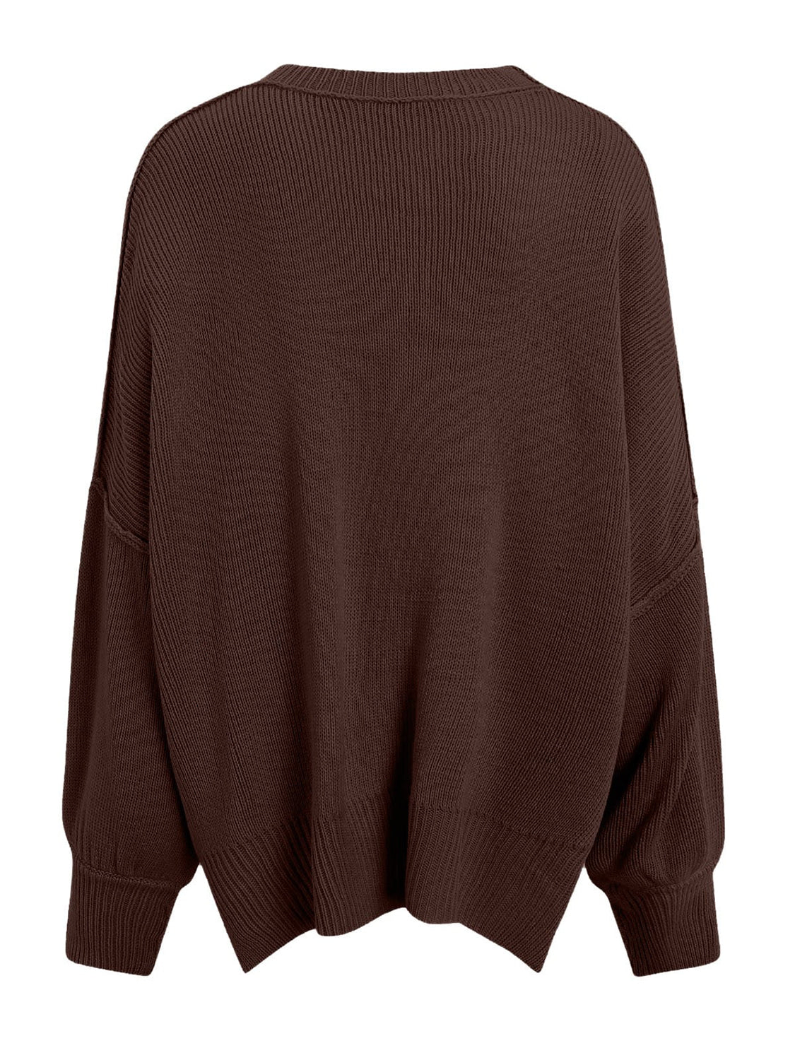 Round Neck Long Sleeve Sweater-TOPS / DRESSES-[Adult]-[Female]-2022 Online Blue Zone Planet