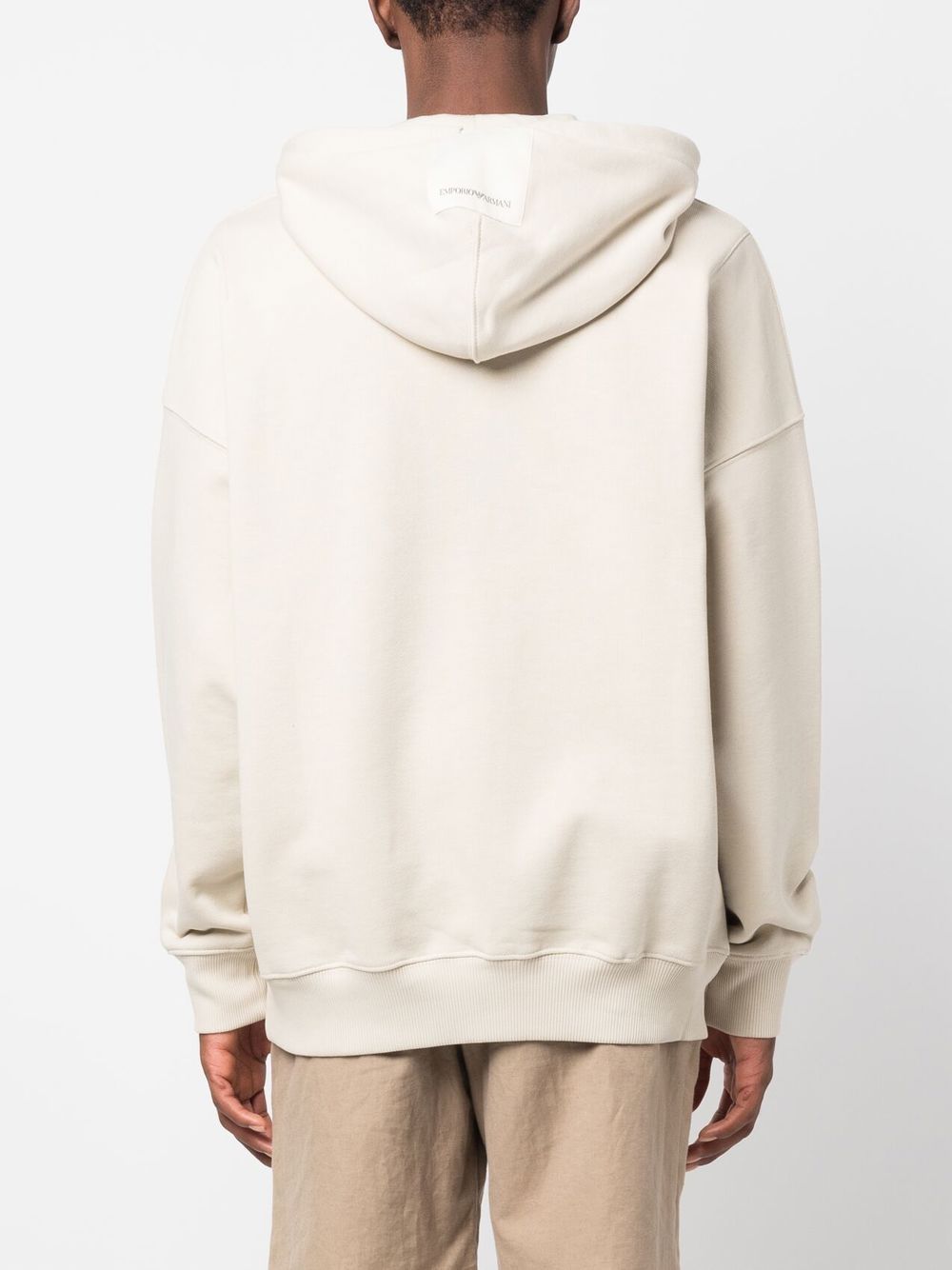 Emporio Armani cotton hoodie with logo-Tops / Dresses-[Adult]-[Female]-2022 Online Blue Zone Planet