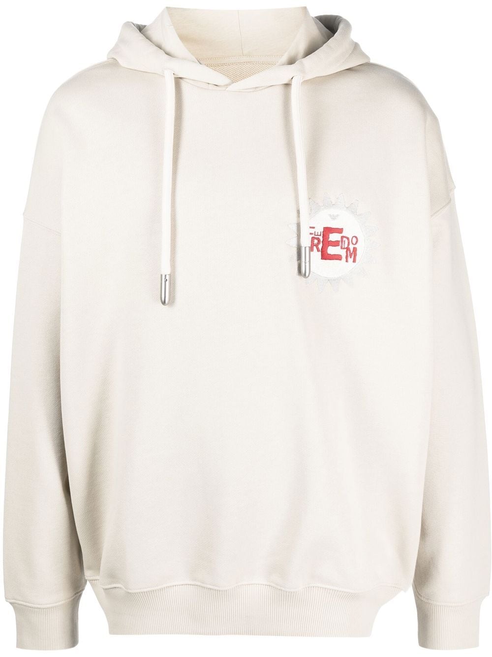 Emporio Armani cotton hoodie with logo-Tops / Dresses-[Adult]-[Female]-2022 Online Blue Zone Planet