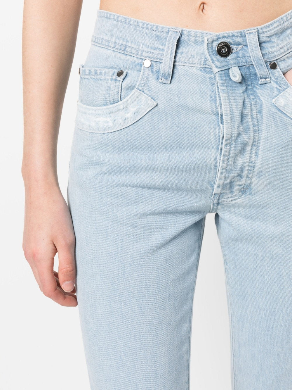 032C Patchwork organic cotton jeans-Jeans-[Adult]-[Female]-2022 Online Blue Zone Planet