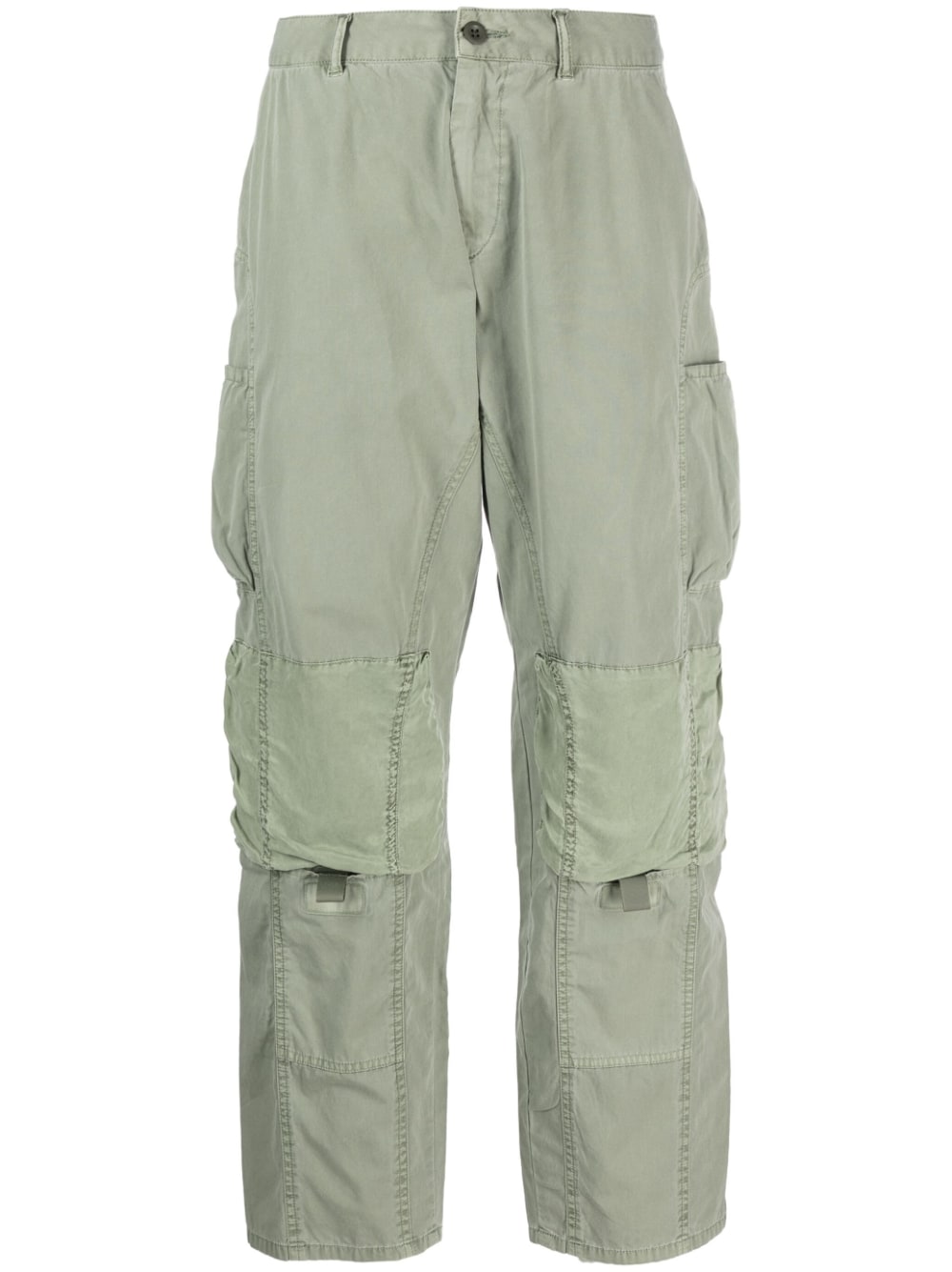 John Elliott Pre Cotton cargo trousers-Trousers-[Adult]-[Female]-S-Green-2022 Online Blue Zone Planet