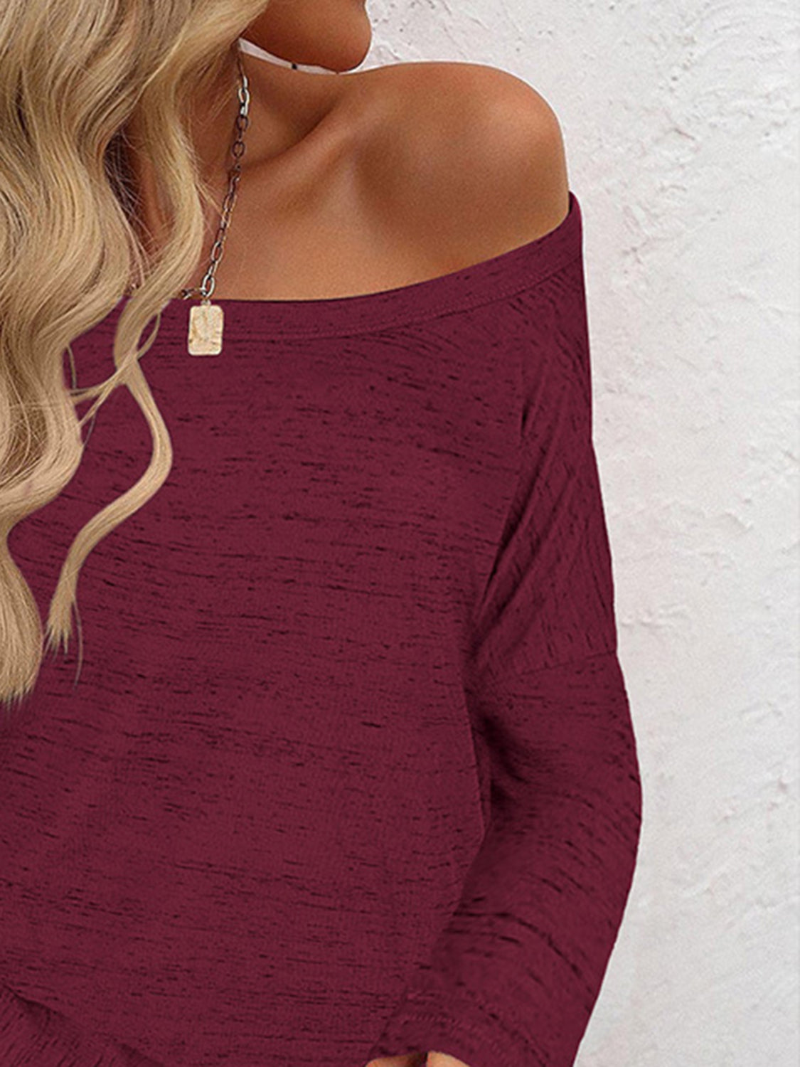 Full Size Heathered Long Sleeve Top-TOPS / DRESSES-[Adult]-[Female]-2022 Online Blue Zone Planet